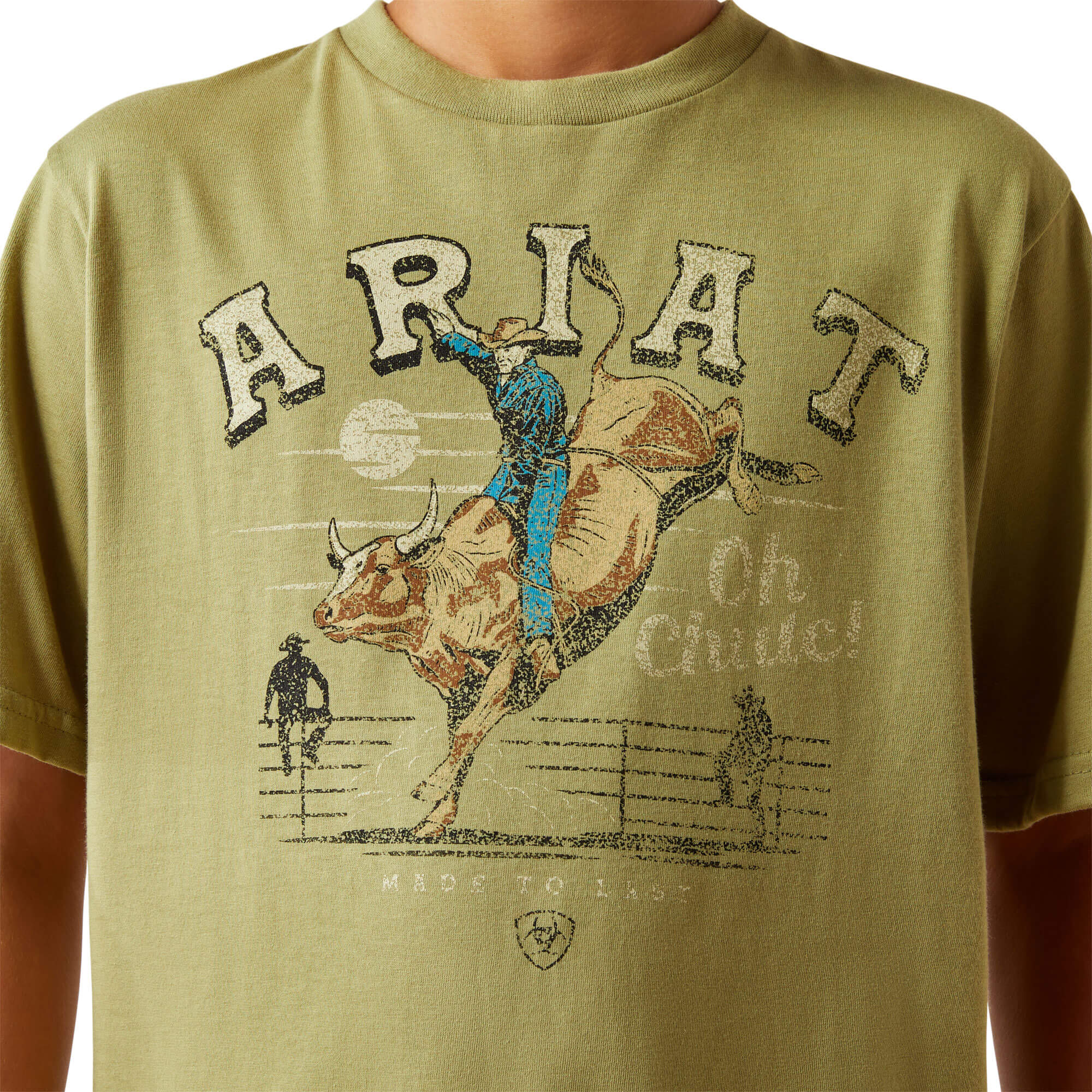 Ariat Boys Tent Green Oh Chute T Shirt