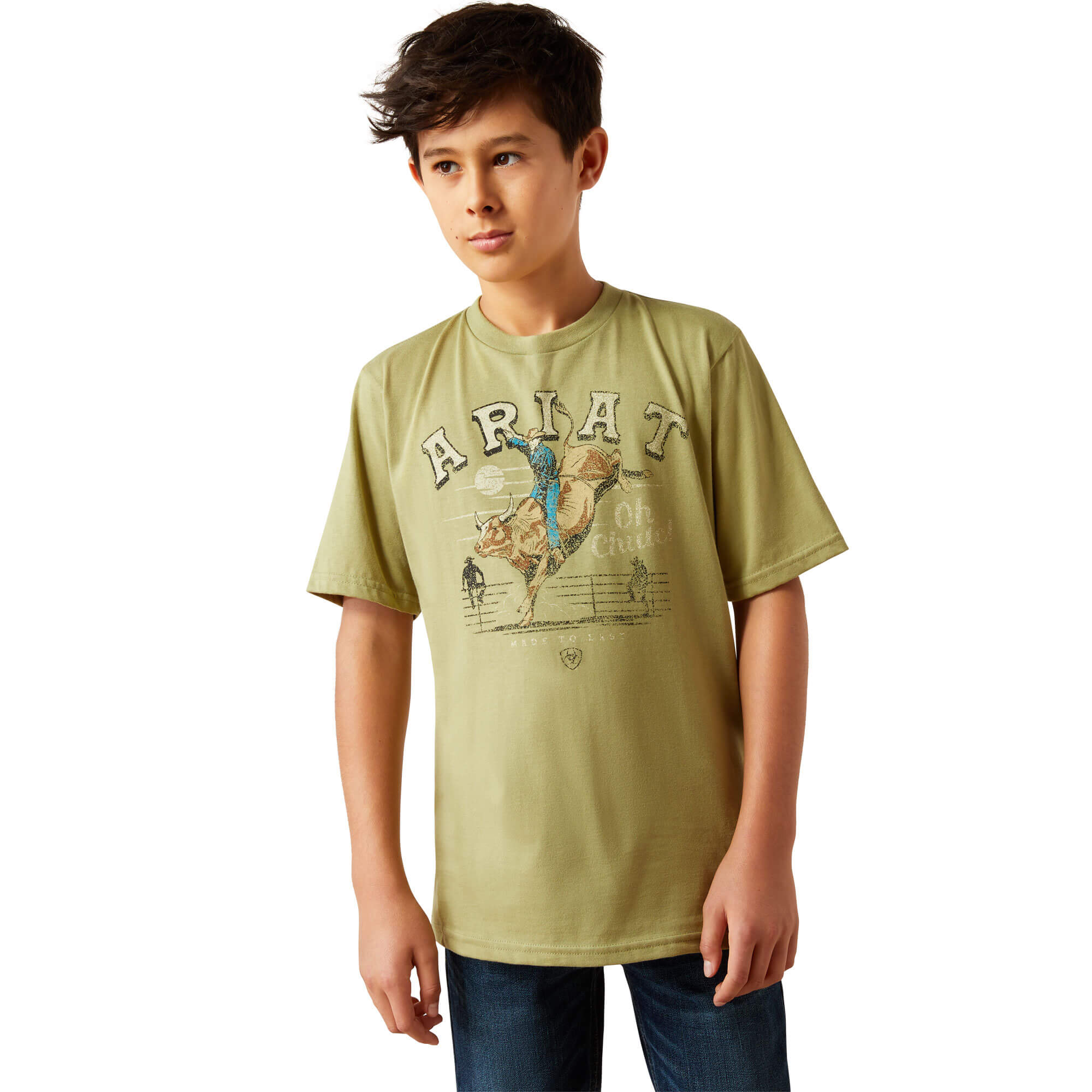 Ariat Boys Tent Green Oh Chute T Shirt