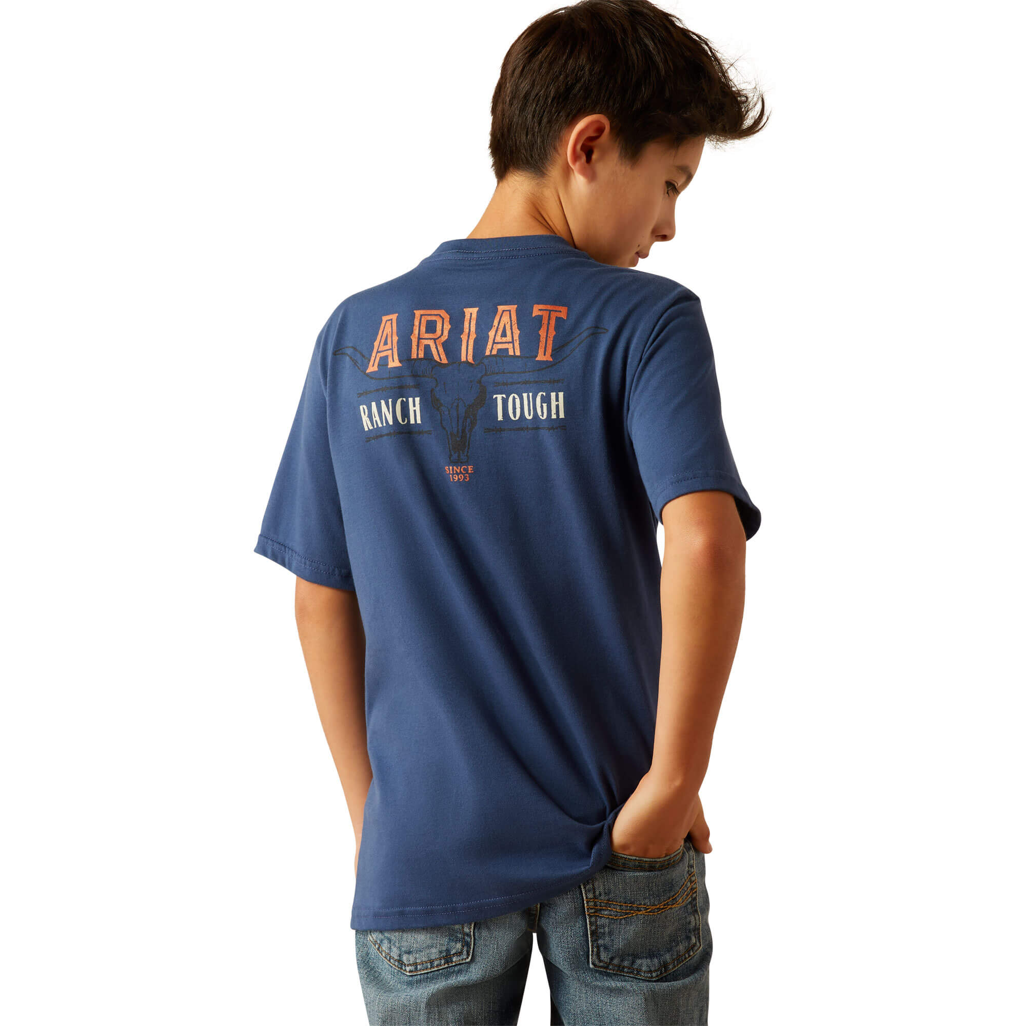 Ariat Boys Space Blue Ranch Tough T Shirt