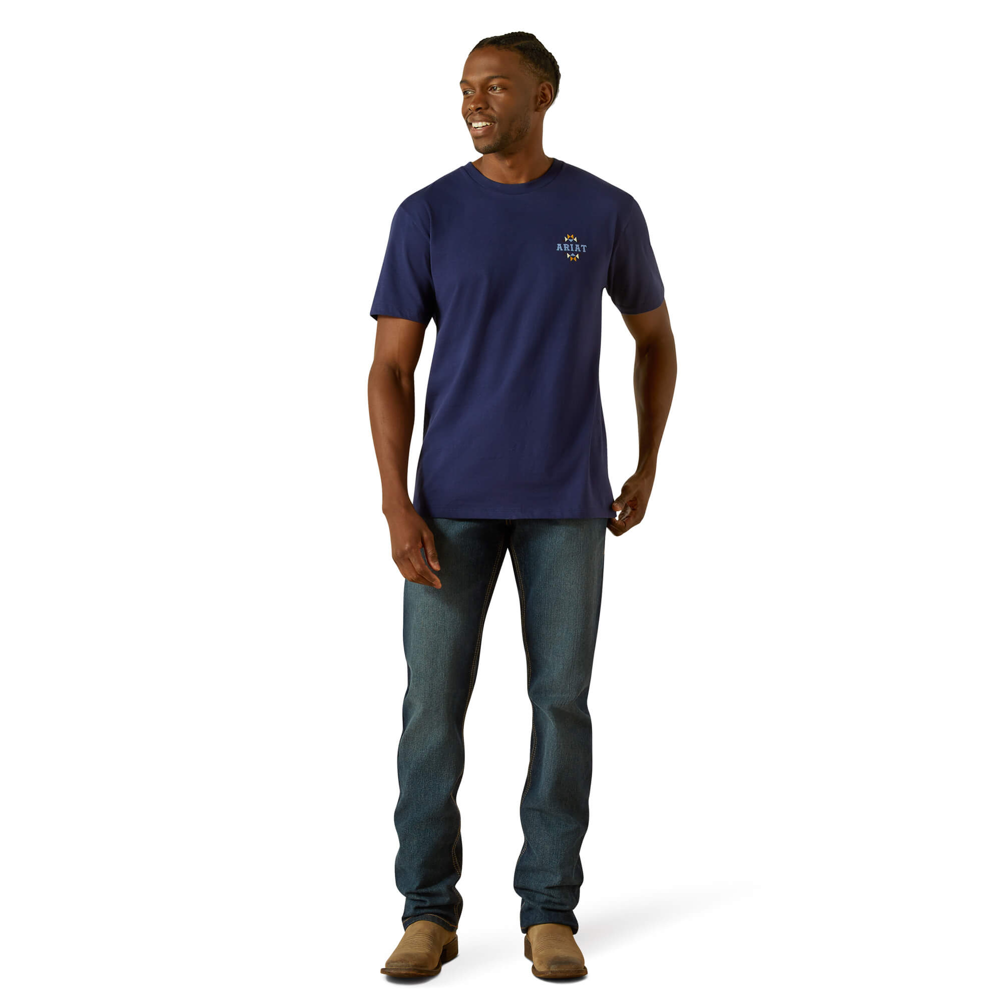Ariat Medieval Blue Woven West T-Shirt