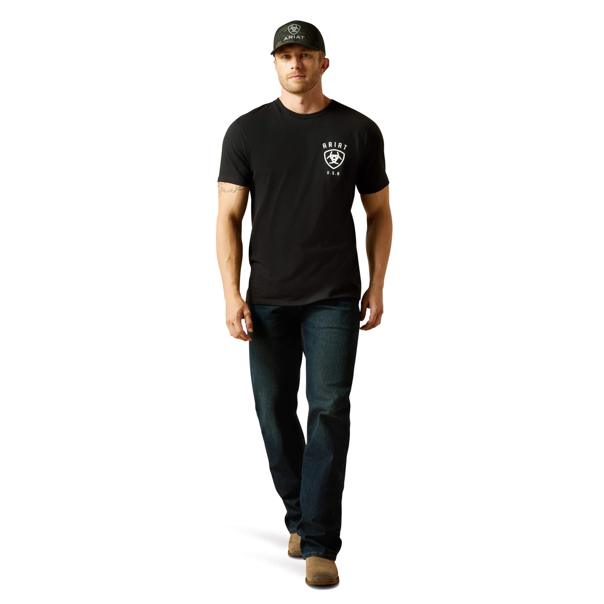 Ariat Black Faded Bull T-Shirt