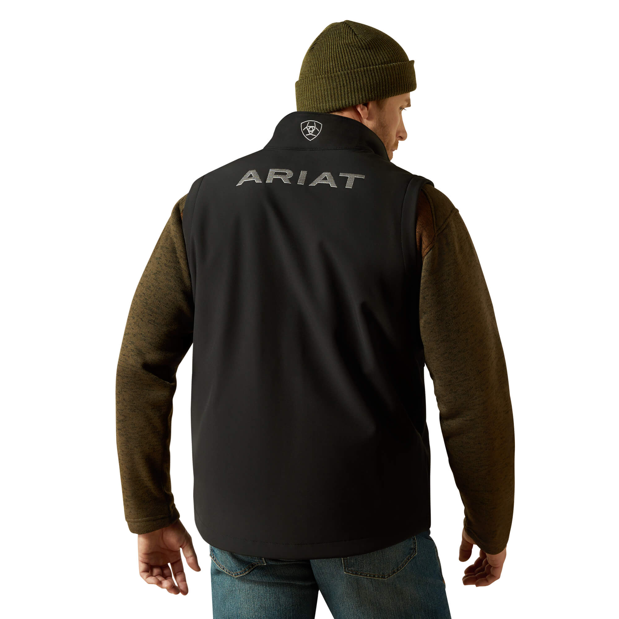 Ariat Black Logo Softshell Vest