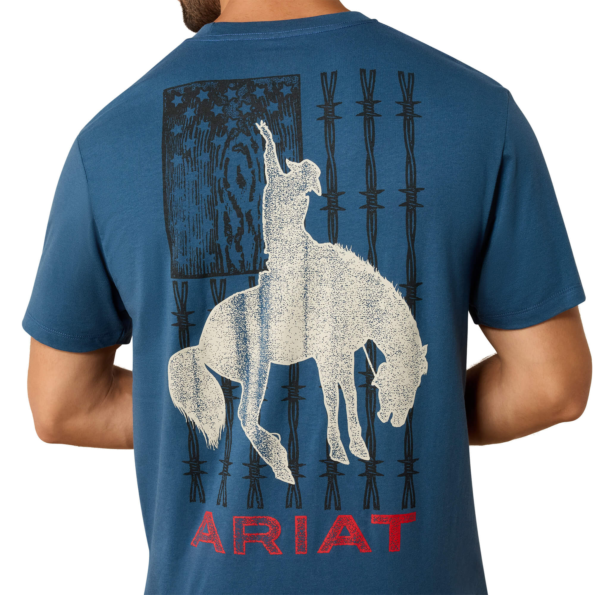 Ariat Key Largo Bronco Flag T-Shirt