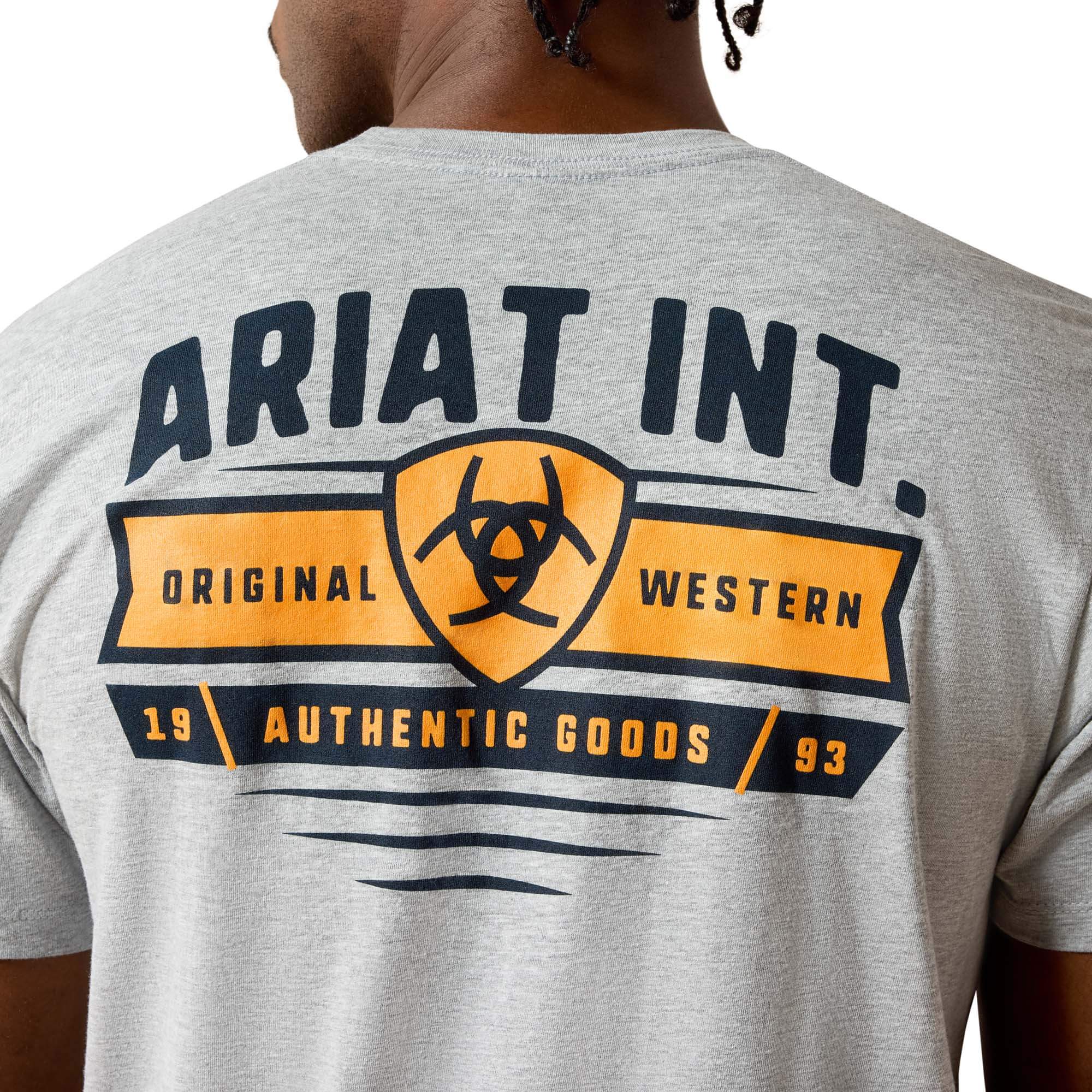 Ariat Grey Heather Banner Badge T-Shirt
