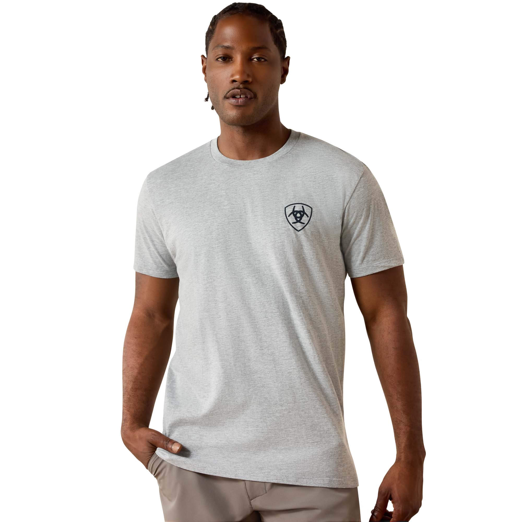 Ariat Grey Heather Banner Badge T-Shirt