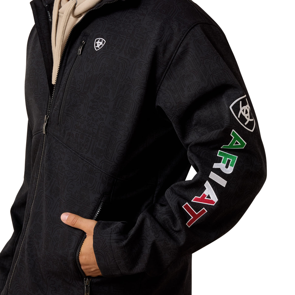 Ariat Black Mexico Logo Softshell Jacket