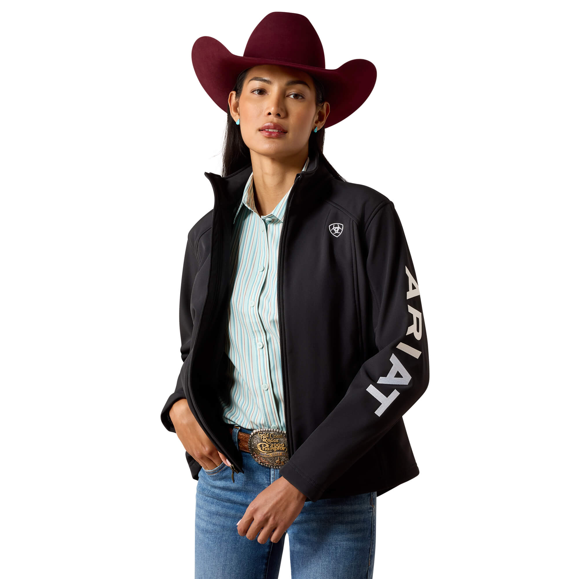 Ariat Women's Black Logo Softshell Jacket