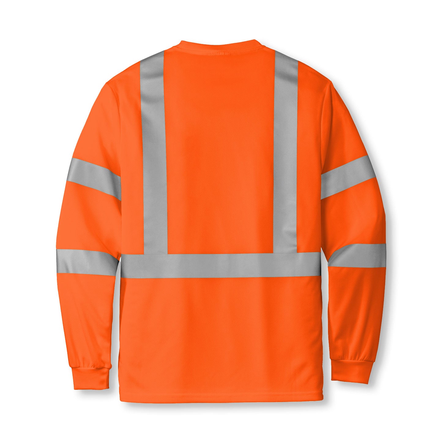 CornerStone® ANSI 107 Safety Orange Class 3 Mesh Long Sleeve Tee