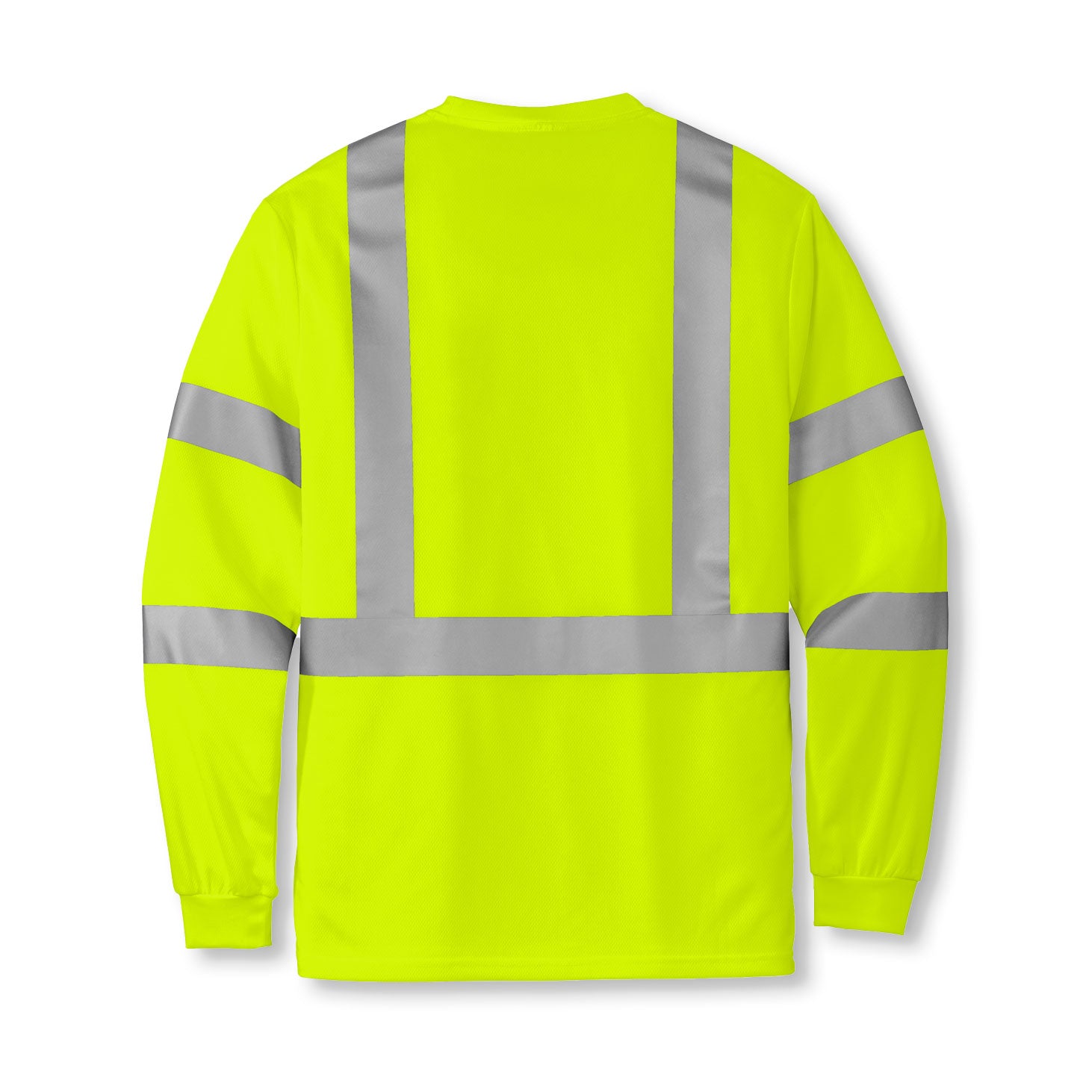 CornerStone® ANSI 107 Safety Yellow Class 3 Mesh Long Sleeve Tee
