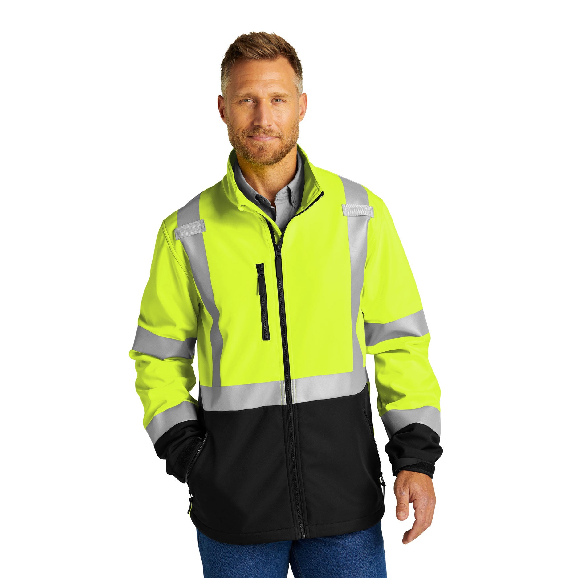 CornerStone® ANSI 107 Class 3 Soft Shell Jacket