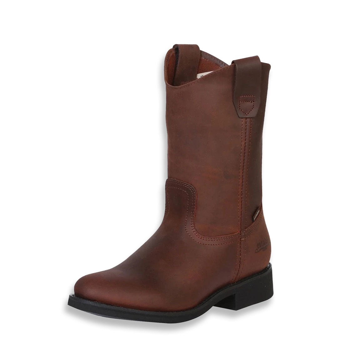 Establo Brown Round Toe Work Boot