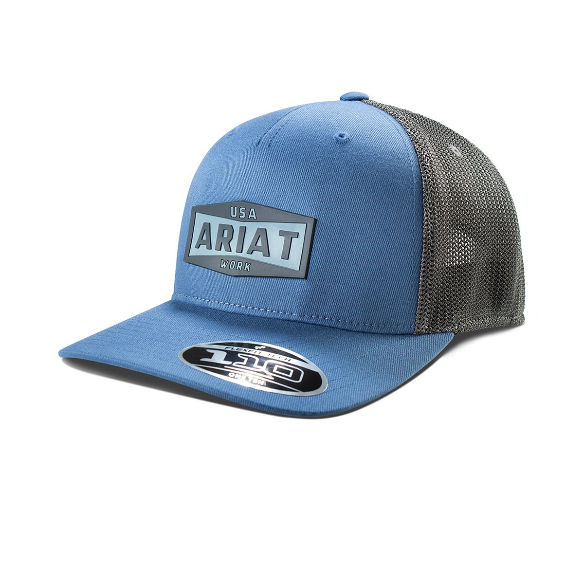 Ariat Work Blue & Grey SIlicone Patch Cap