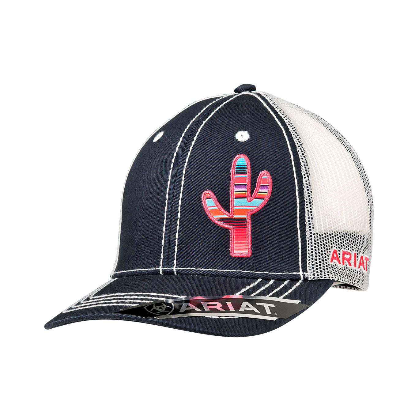 Ariat Navy Cactus Serape Cap