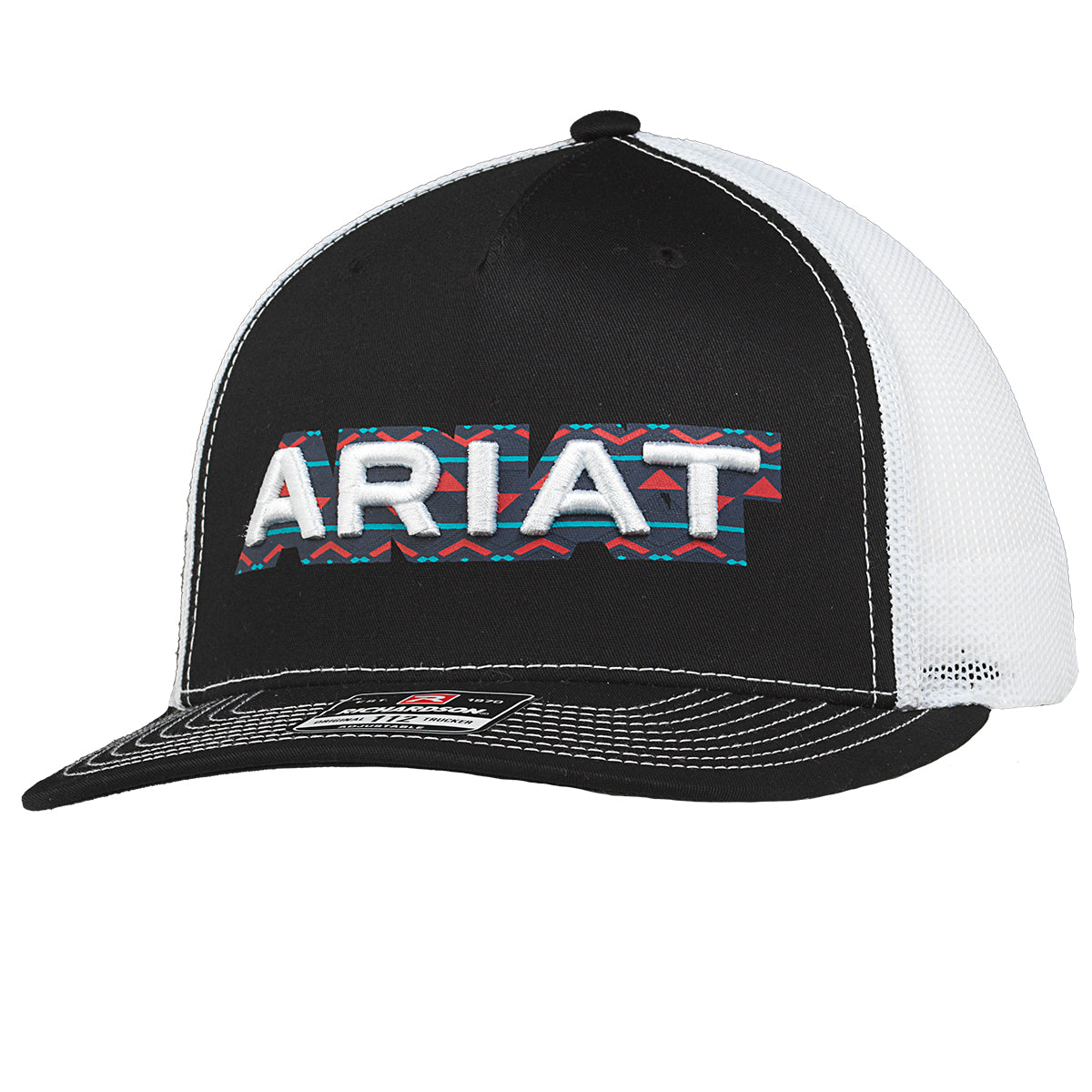 Ariat Black & White Southwestern Cap