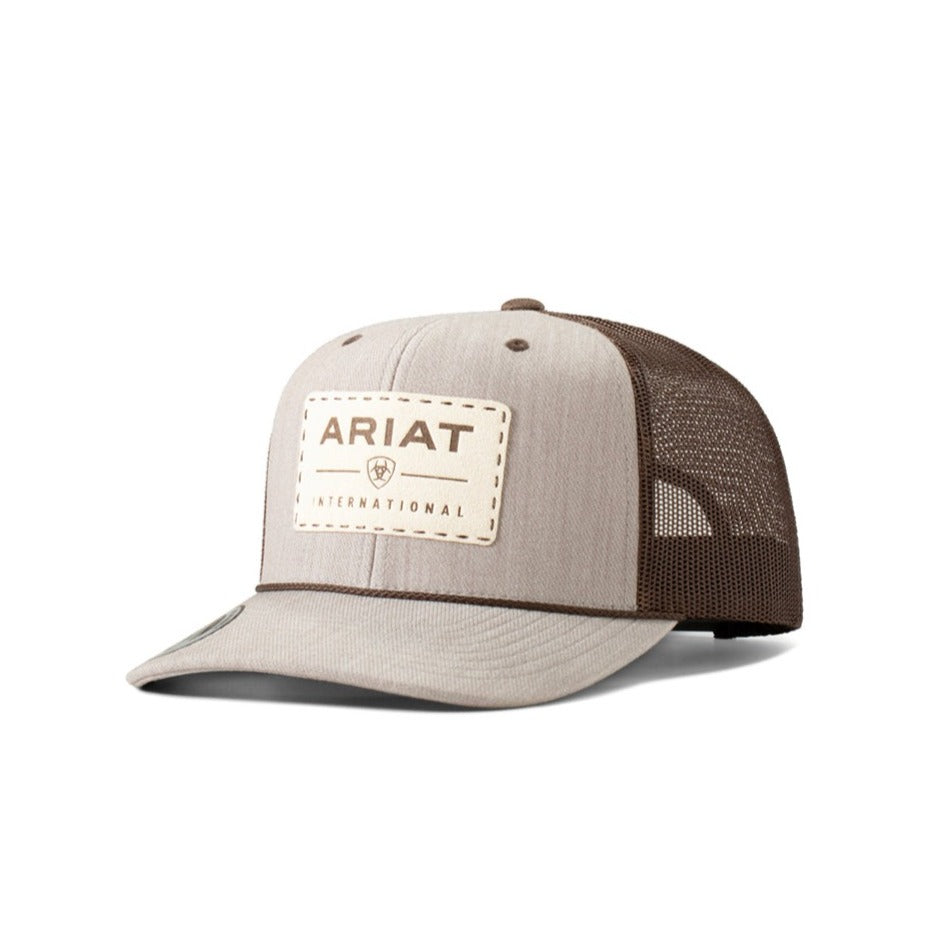 Ariat Tan & Brown Suede Patch Cap