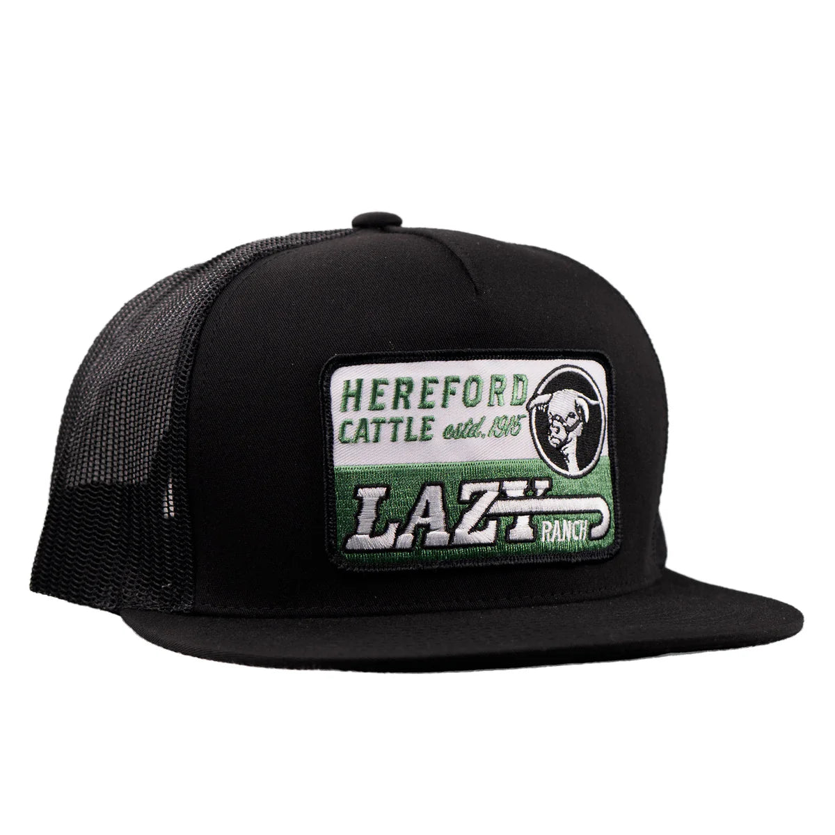 Lazy J Ranch Black Shafter Classic Five Panel Trucker Cap