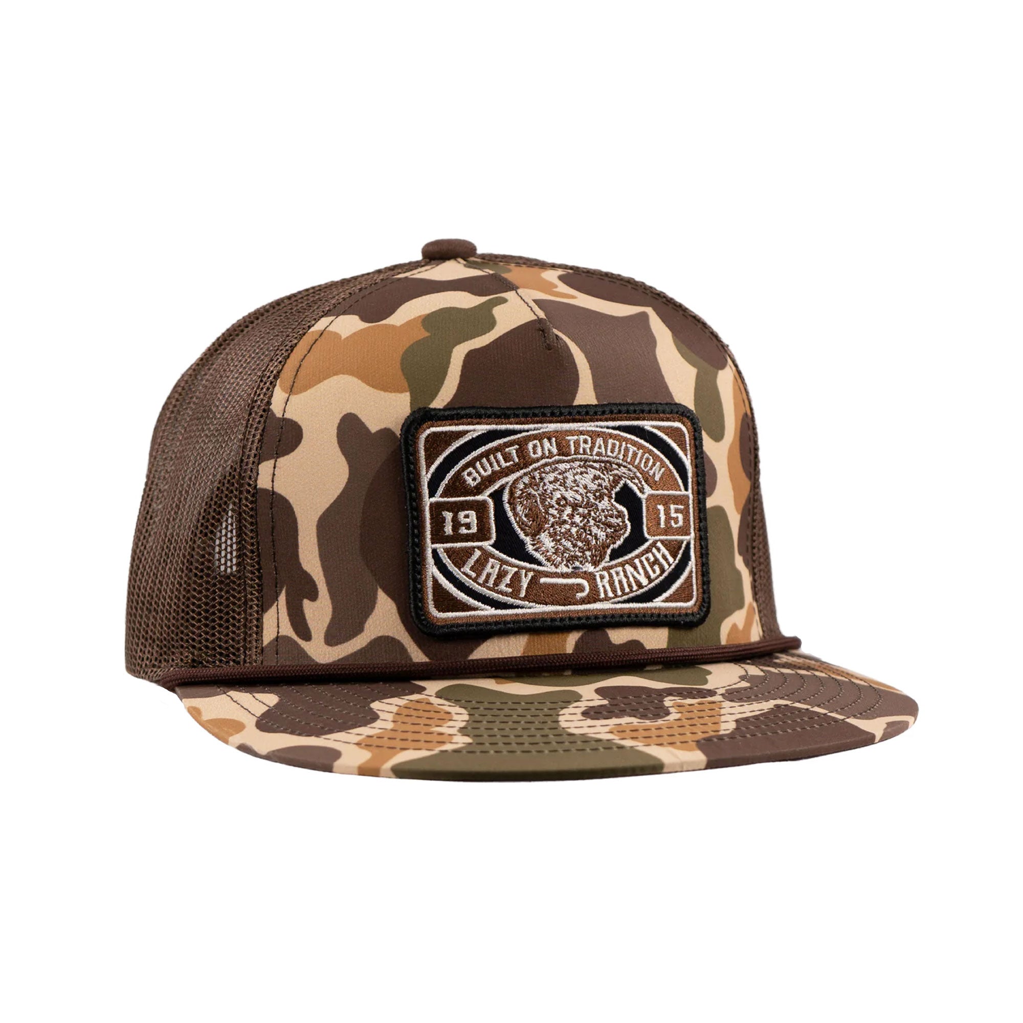 Lazy J Ranch Camo & Brown Drive Line Classic Rope Cap