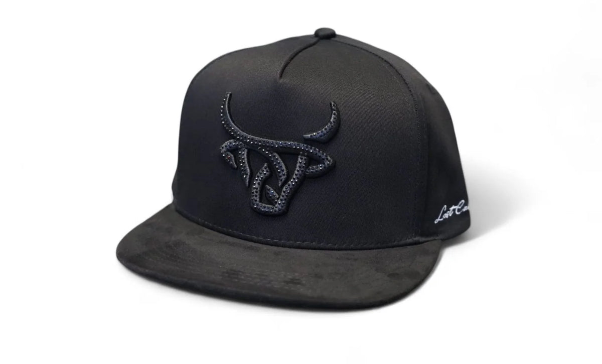 Lost Calf Black Jewel Flat Bill Trucker Cap