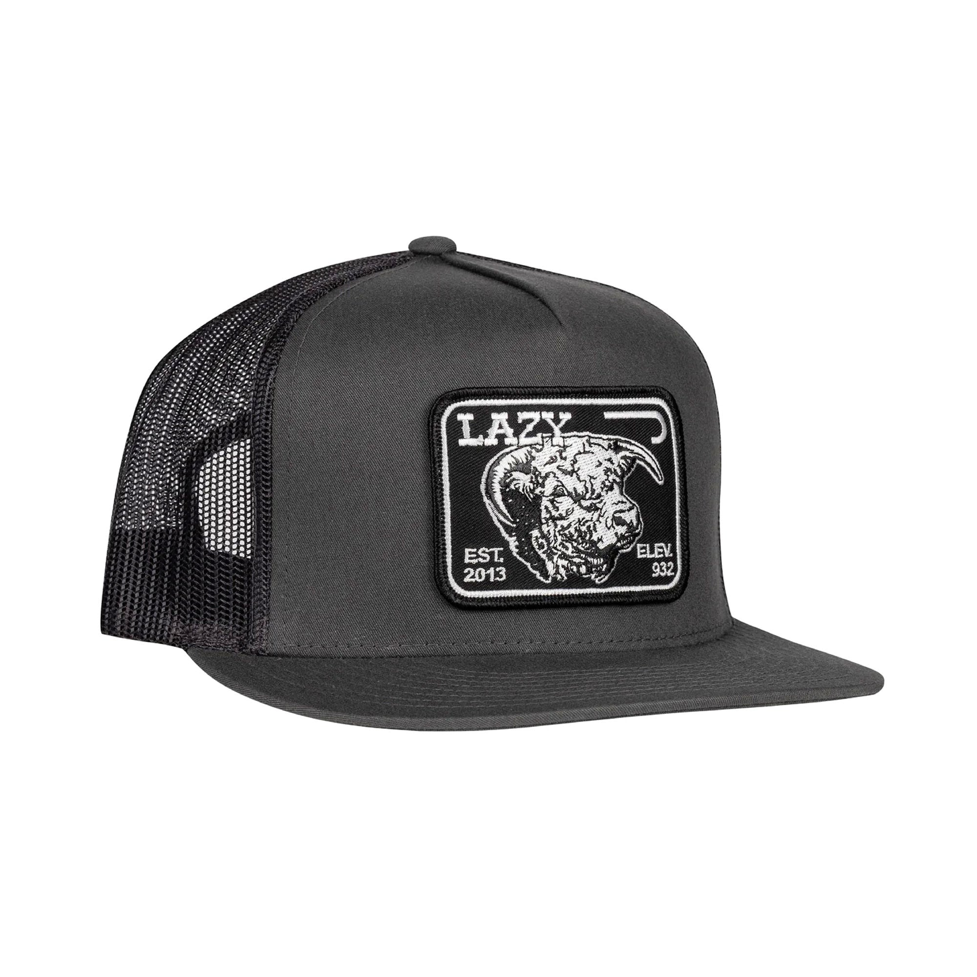 Lazy J Ranch Wear Grey & Grey Elevation Hereford Patch Cap