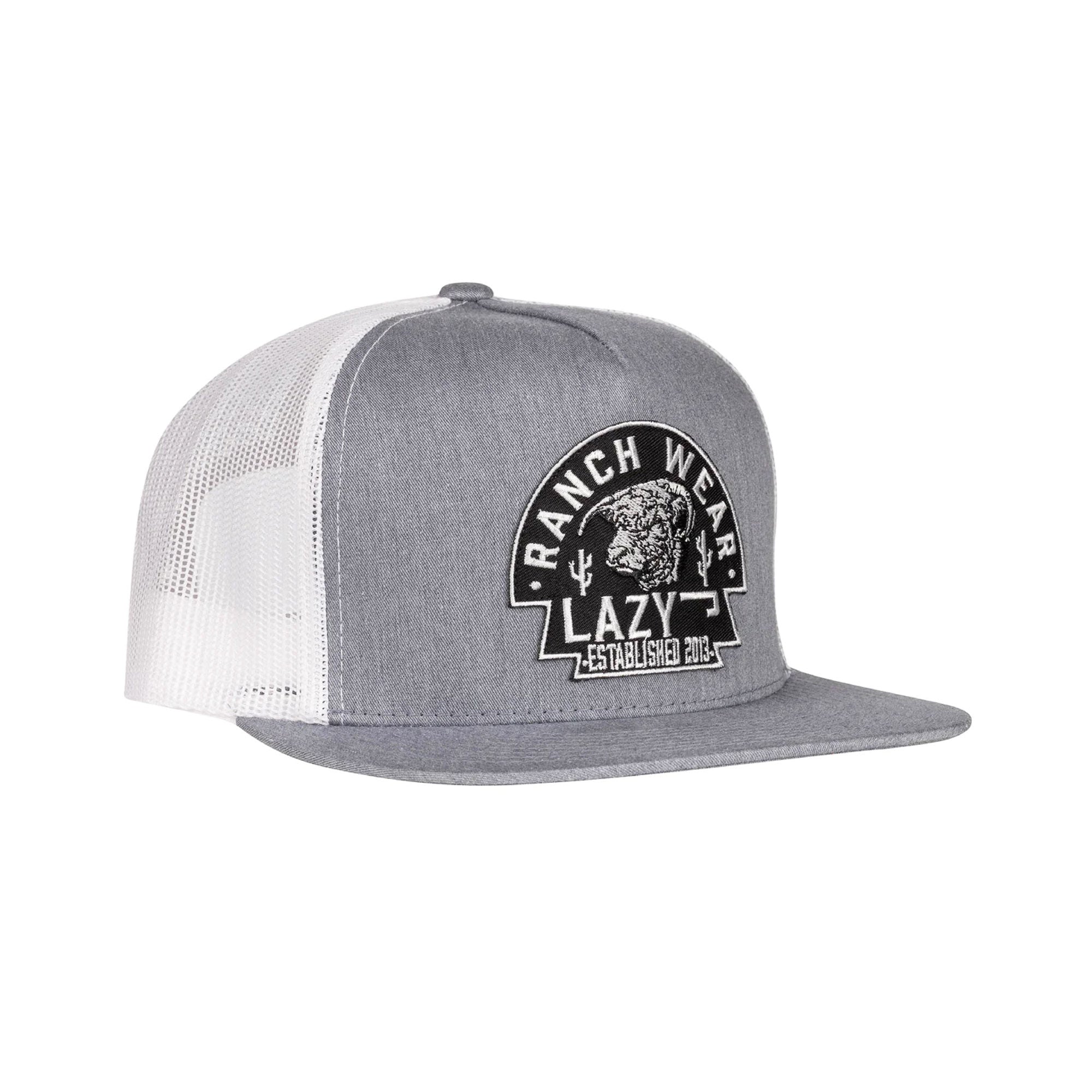 Lazy J Ranch Wear Heather Grey & White Arrowhead Cap