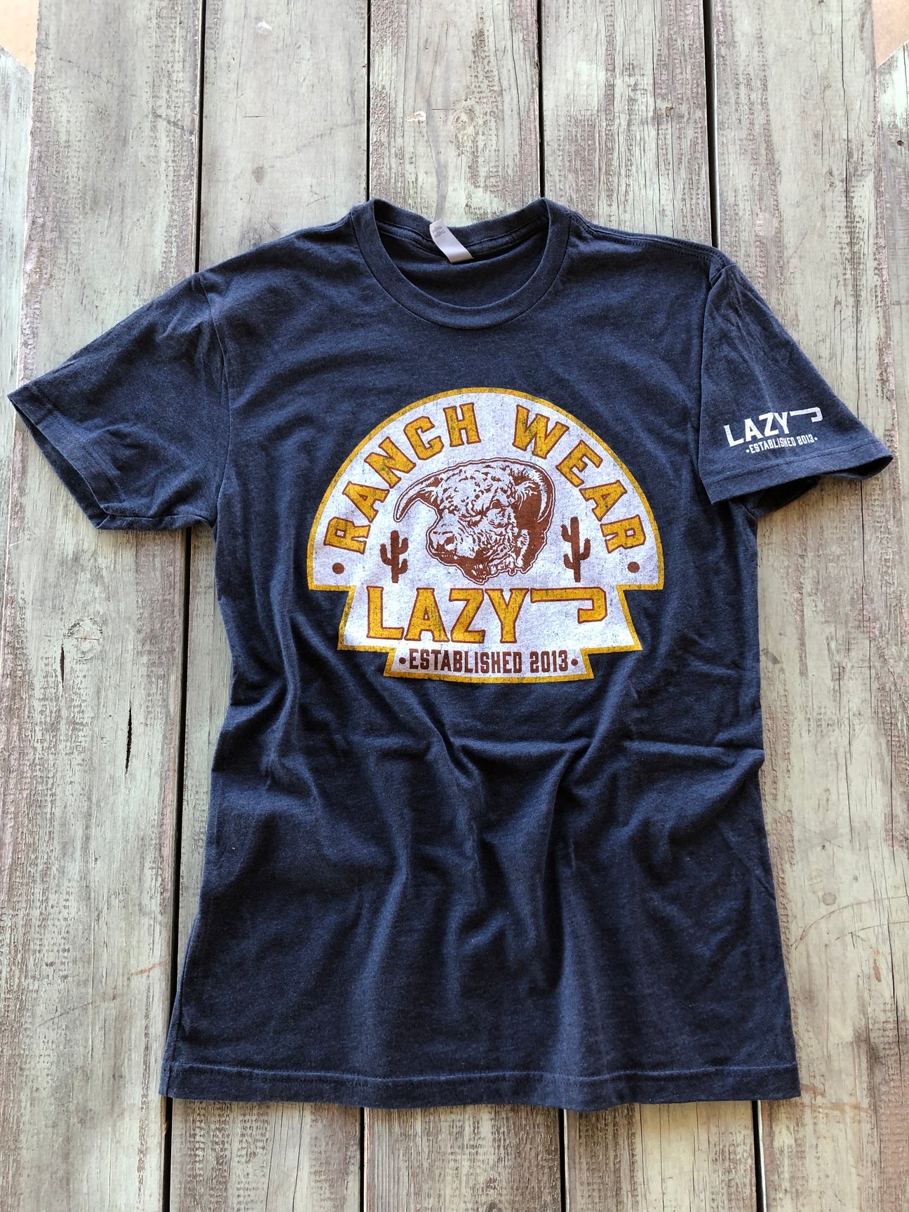 Lazy J Ranch Wear Navy Arrowhead T-Shirt