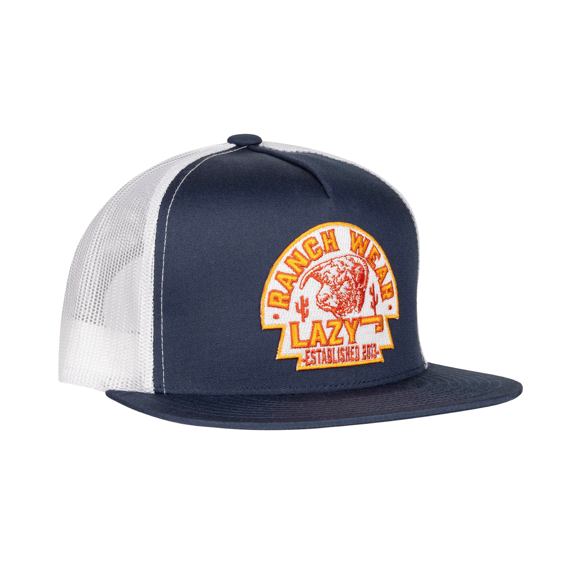 Lazy J Ranch Wear Navy & White Arrowhead Cap