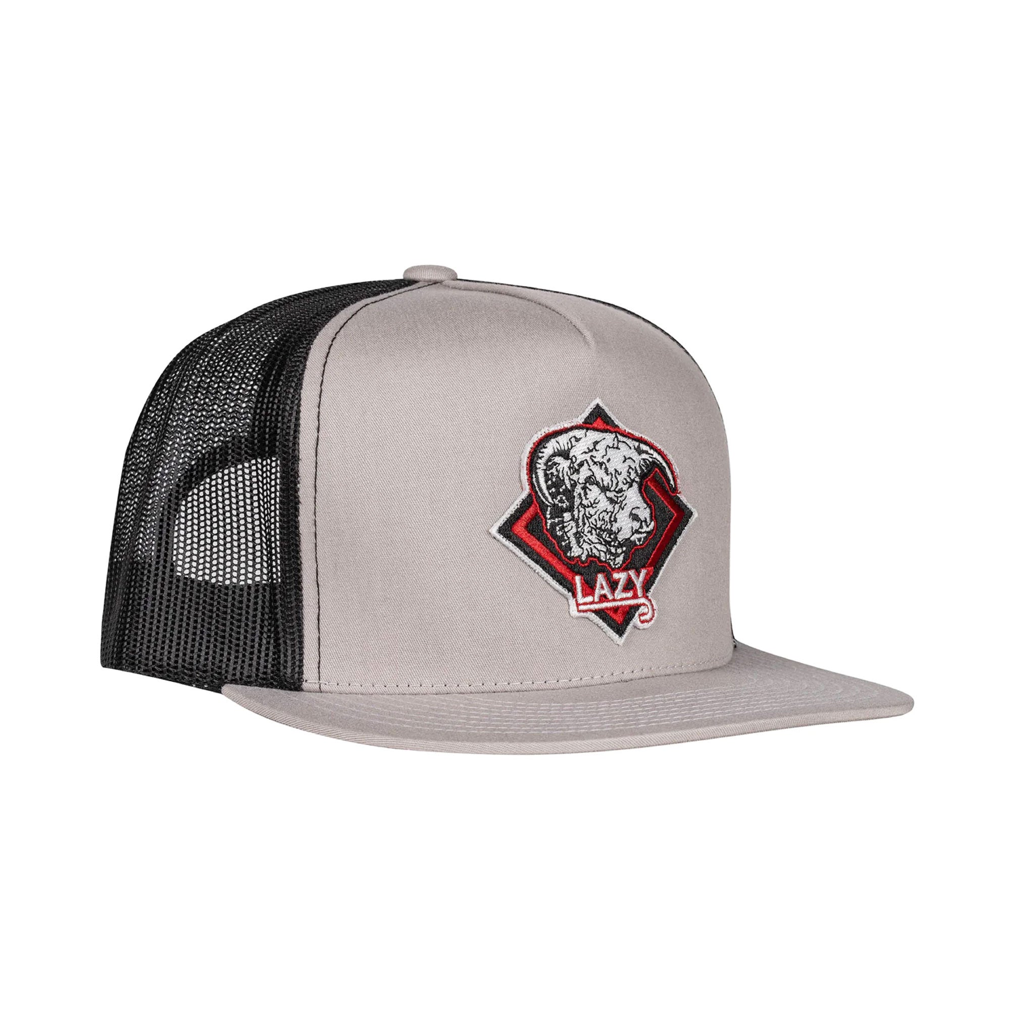 Lazy J Ranch Wear Silver & Black Diamond Hereford Patch Cap