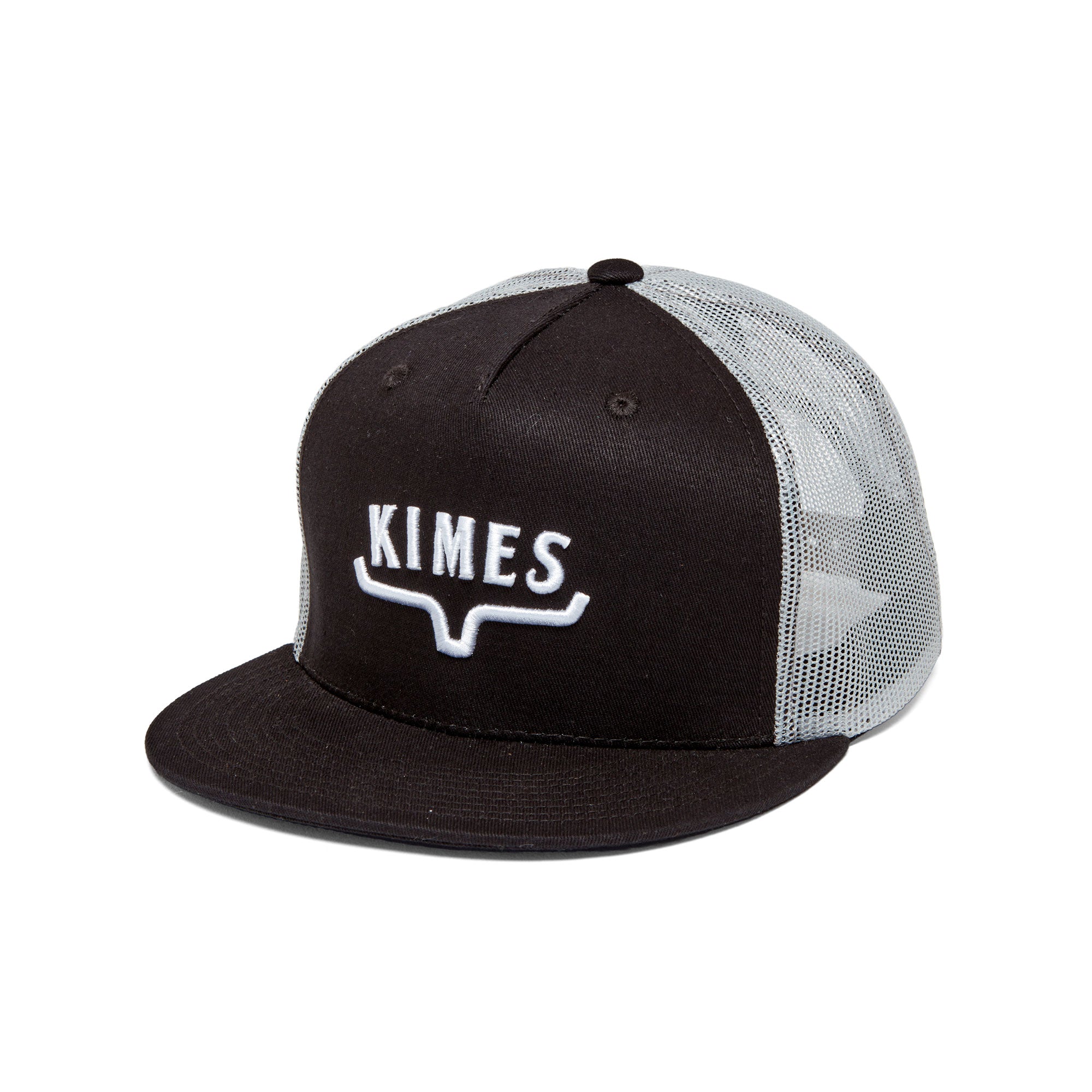 Kimes Ranch Black & Silver Huxton Trucker Cap