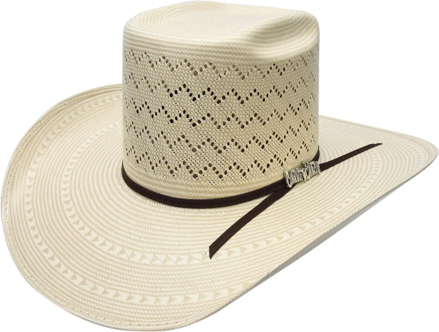 Cuernos Chuecos 100X Vakera 2 Tone Mountain Peak Straw Hat