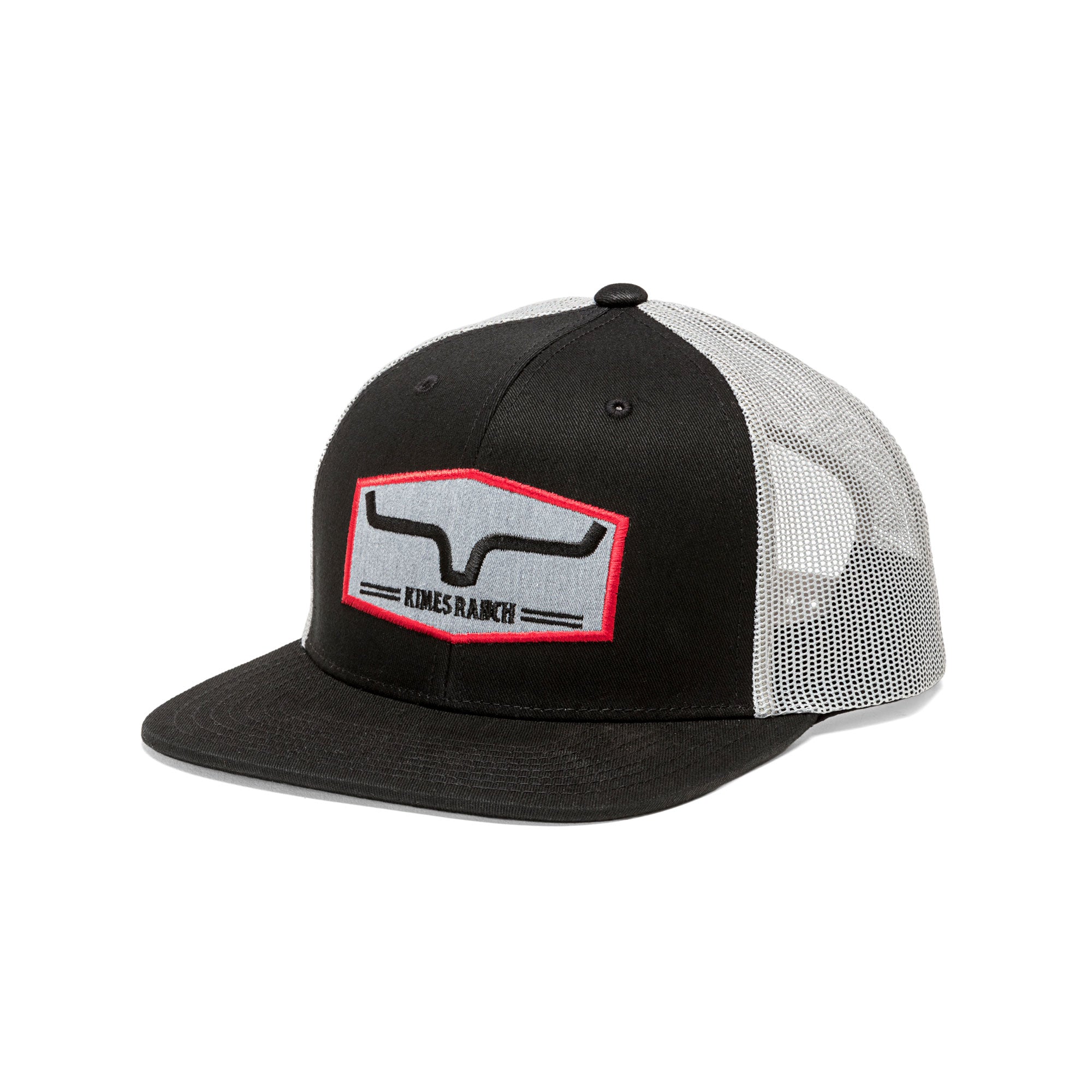 Kimes Ranch Black Replay Trucker Cap