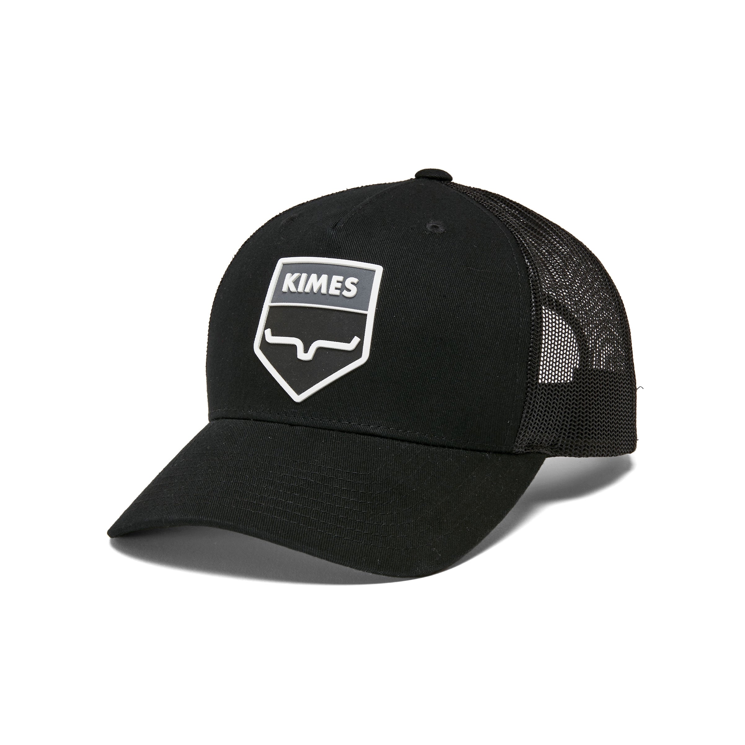 Kimes Ranch Black Wedge Trucker Cap