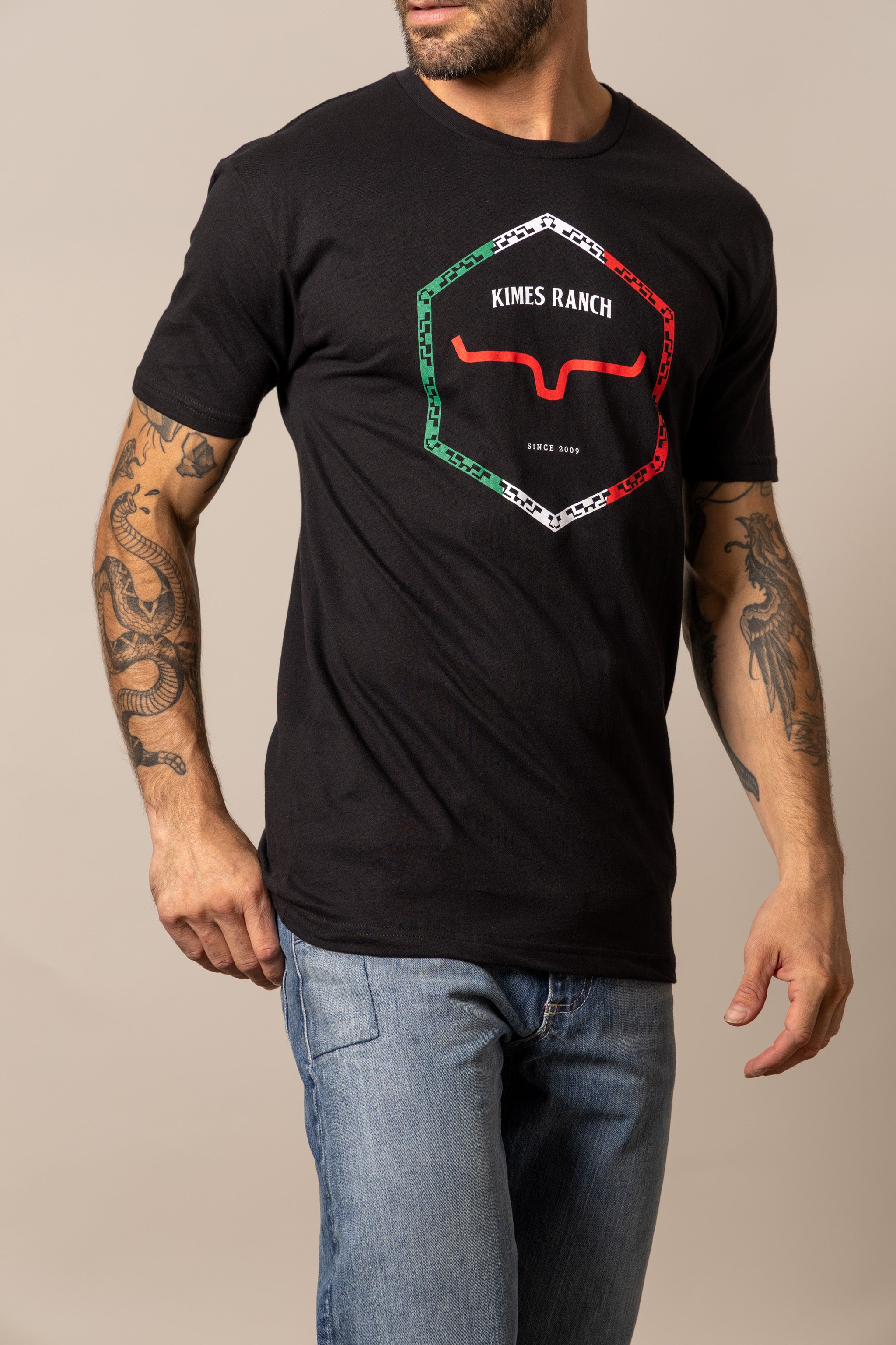 Kimes Ranch Black Baja Diamond T-Shirt