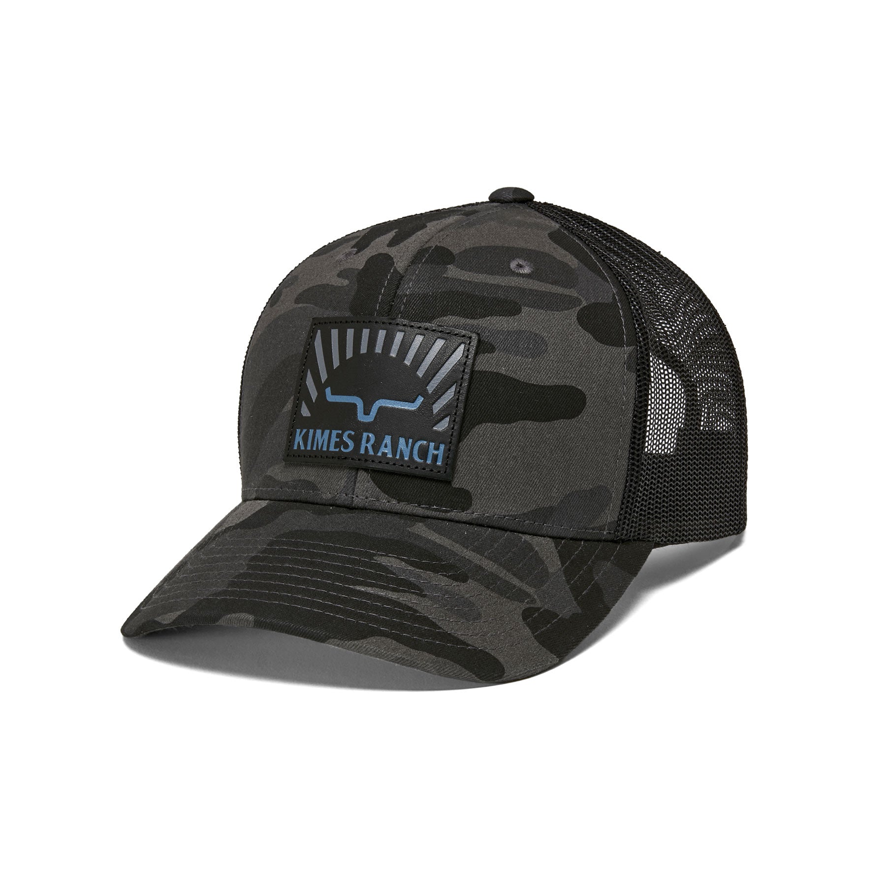 Kimes Ranch Black Camo Good Day Trucker Cap