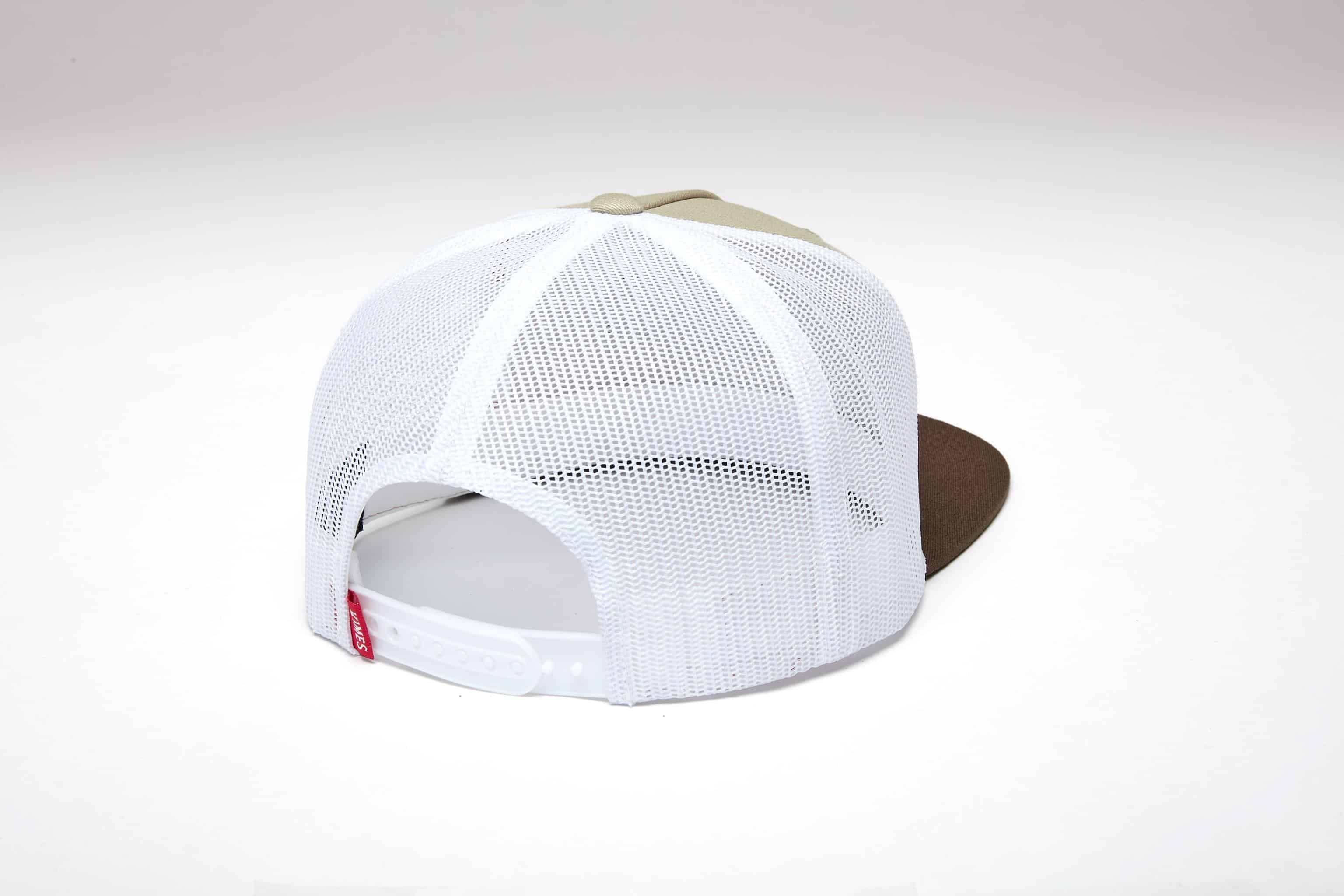 Kimes Ranch Khaki & White Spangled Trucker Cap