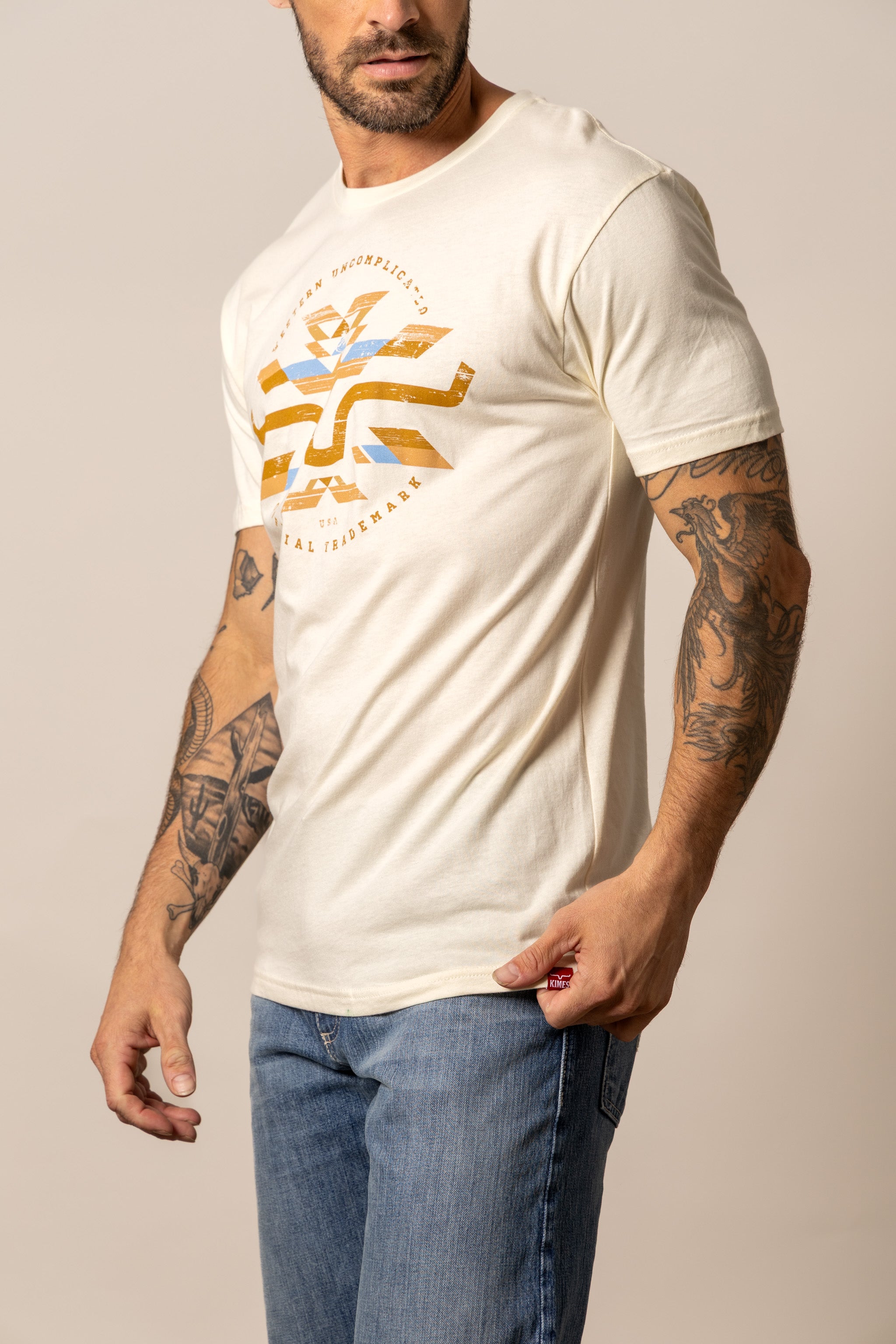 Kimes Ranch Natural Circular Serape T-Shirt