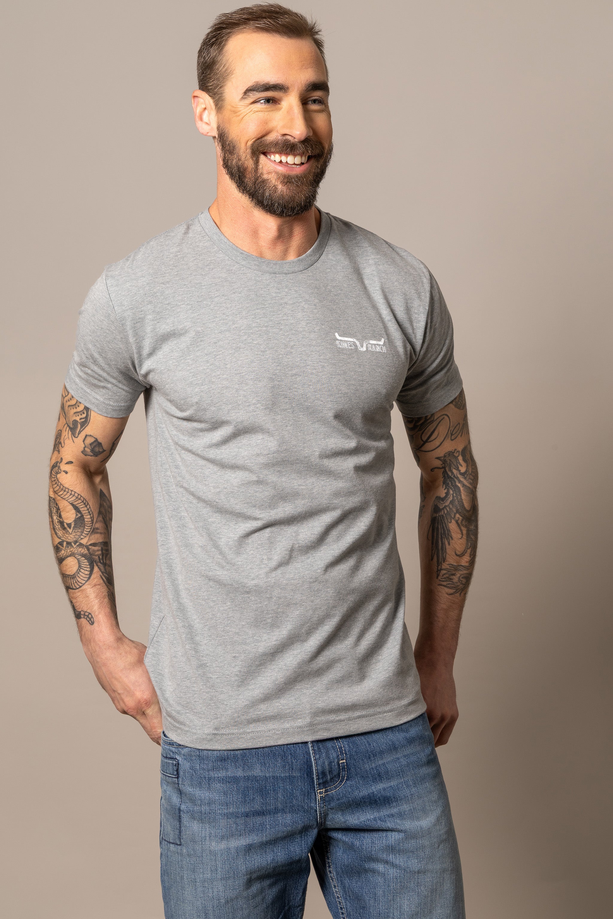 Kimes Ranch Dibujada Grey Heather T-Shirt