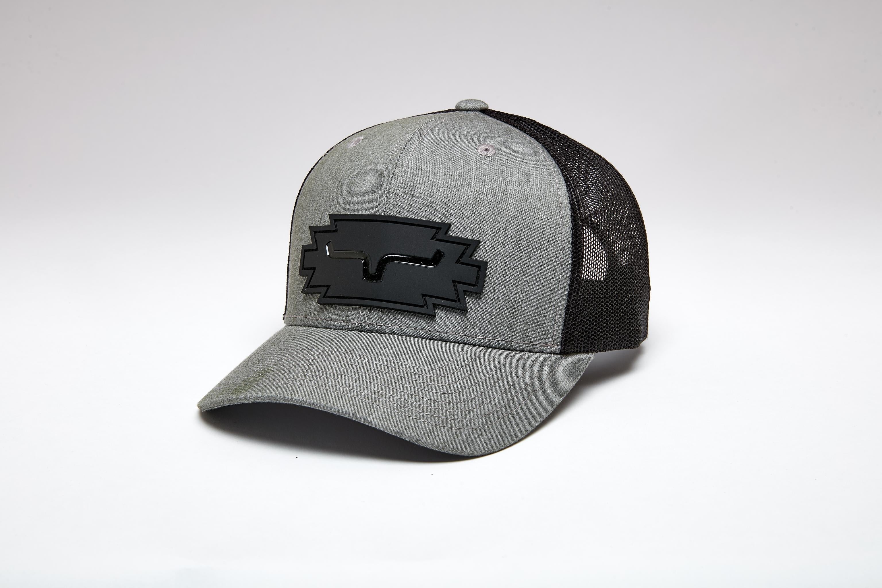 Kimes Ranch Heather Grey & Black Jerico Trucker Cap