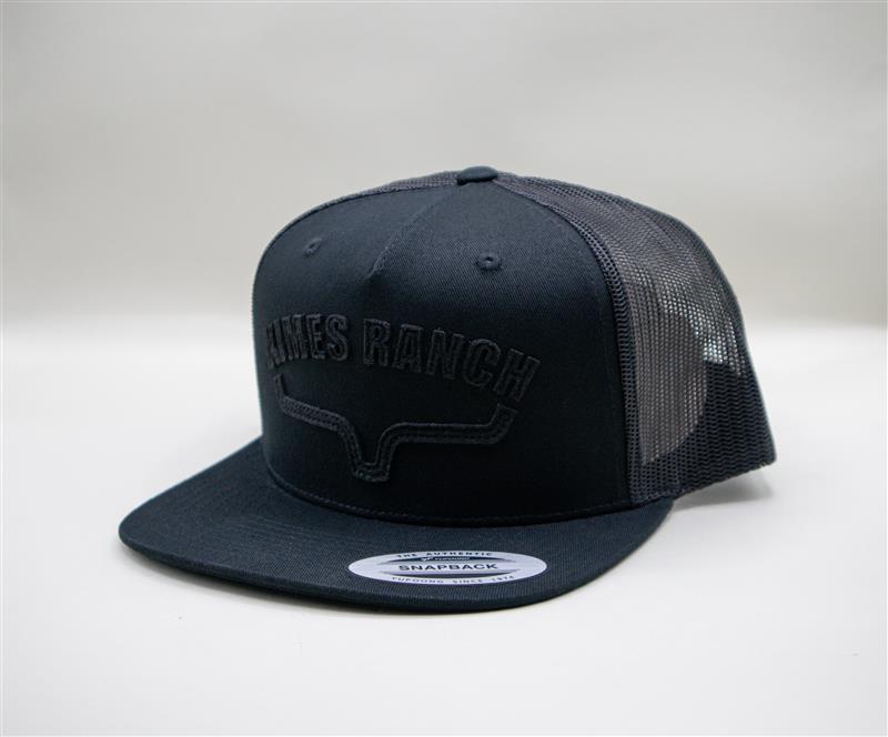 Kimes Ranch Black Flatlands Trucker Cap