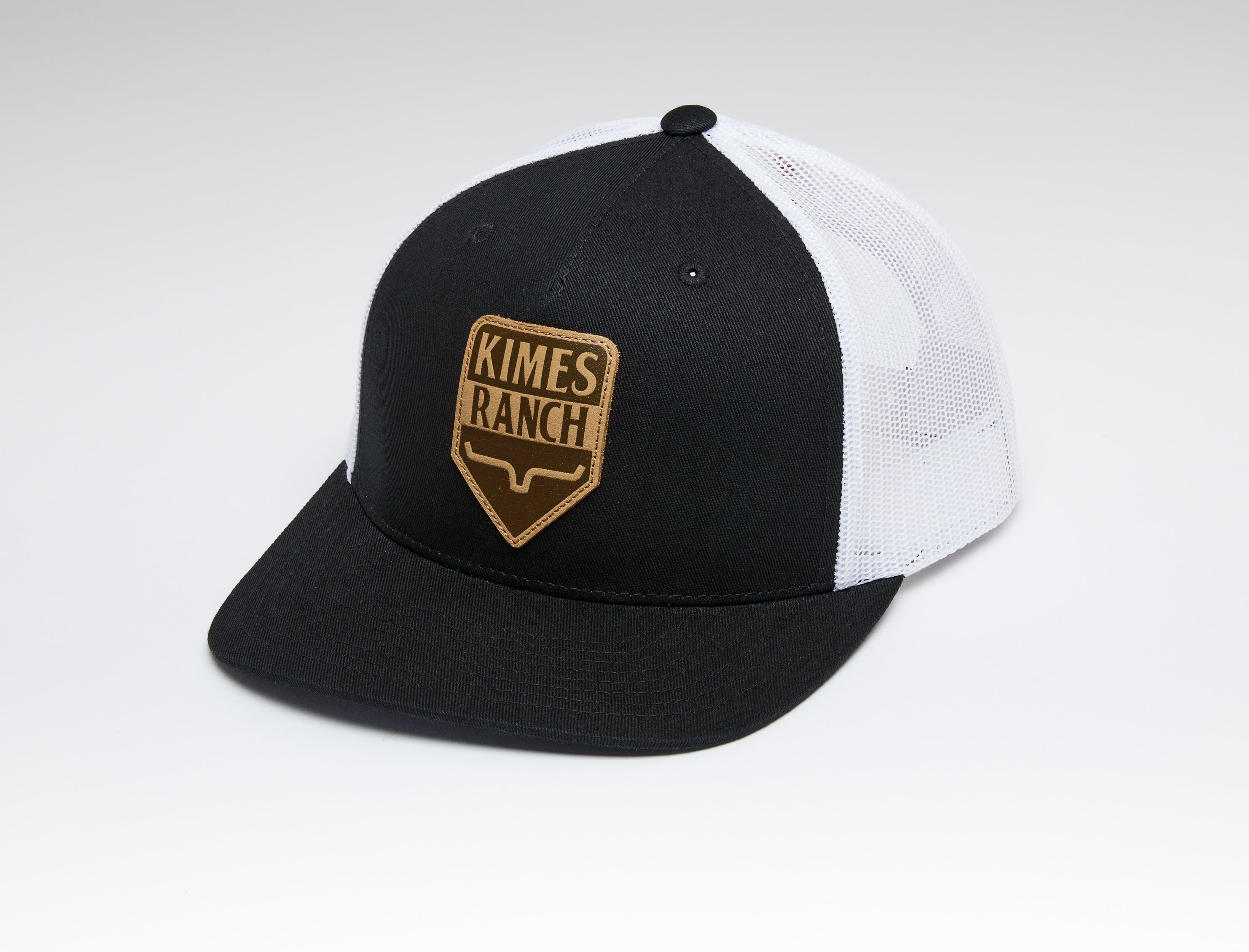 Kimes Ranch Black & White Drop In Trucker Cap