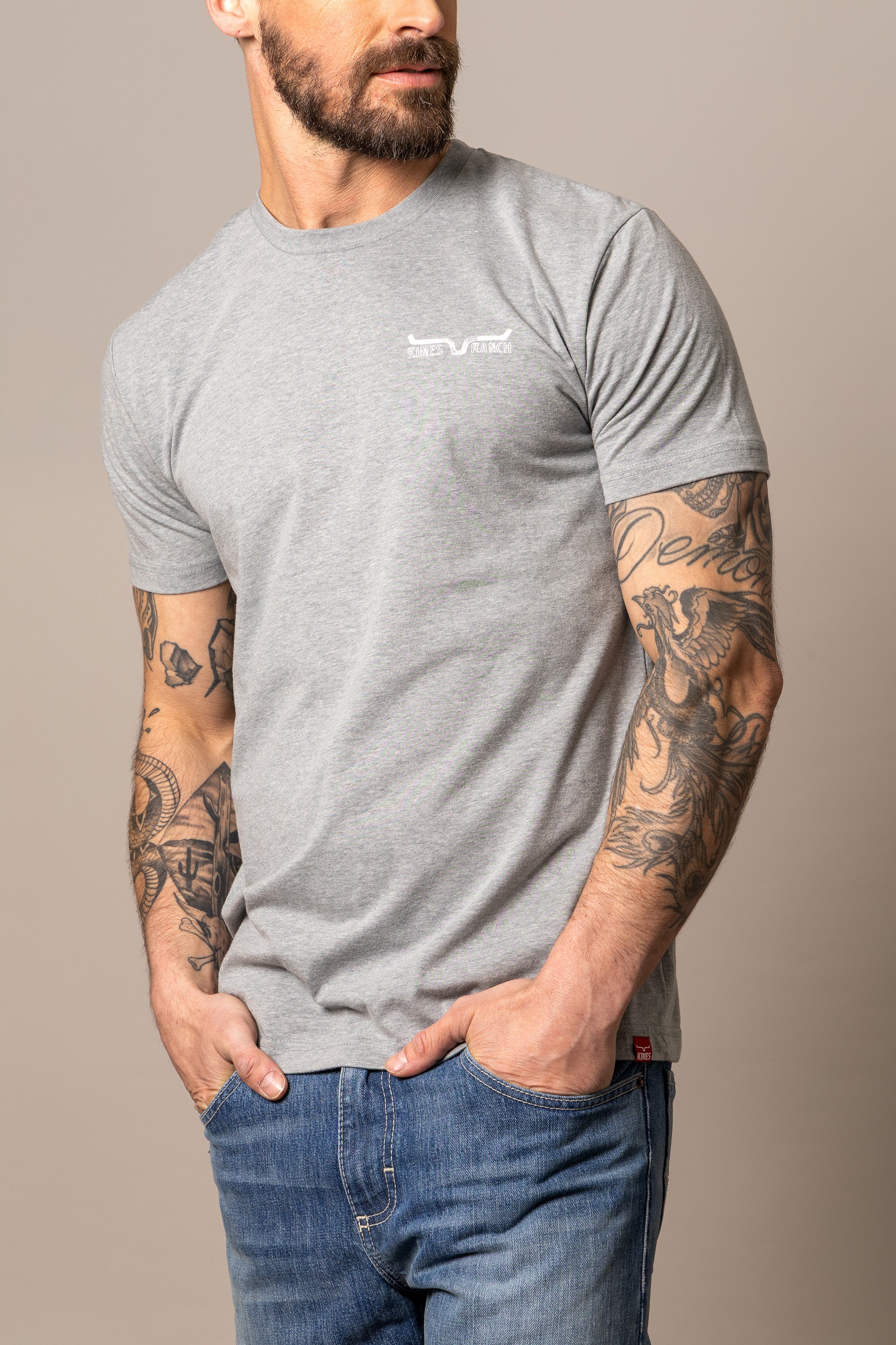 Kimes Ranch Dibujada Grey Heather T-Shirt