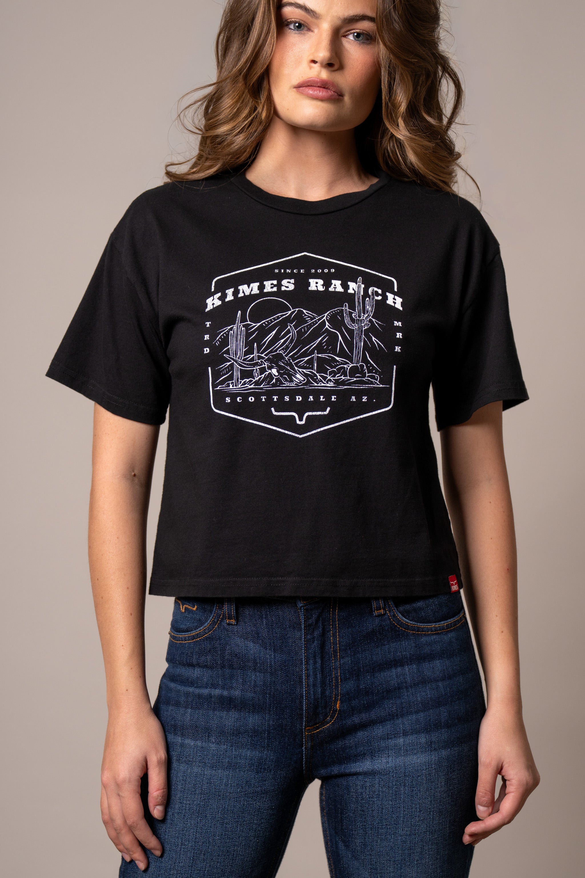 Kimes Ranch Women's Black See For Miles T-Shirt