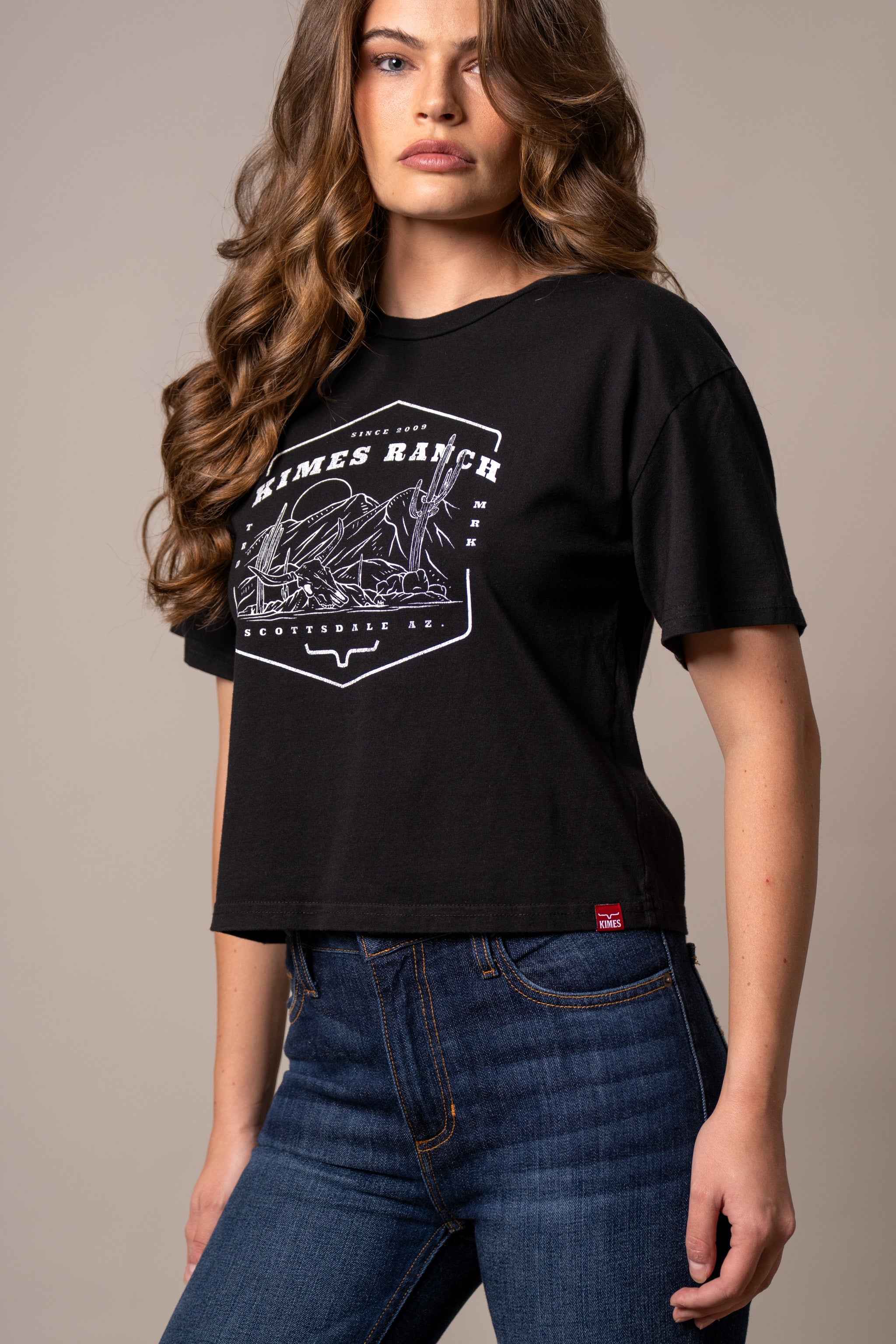 Kimes Ranch Women's Black See For Miles T-Shirt