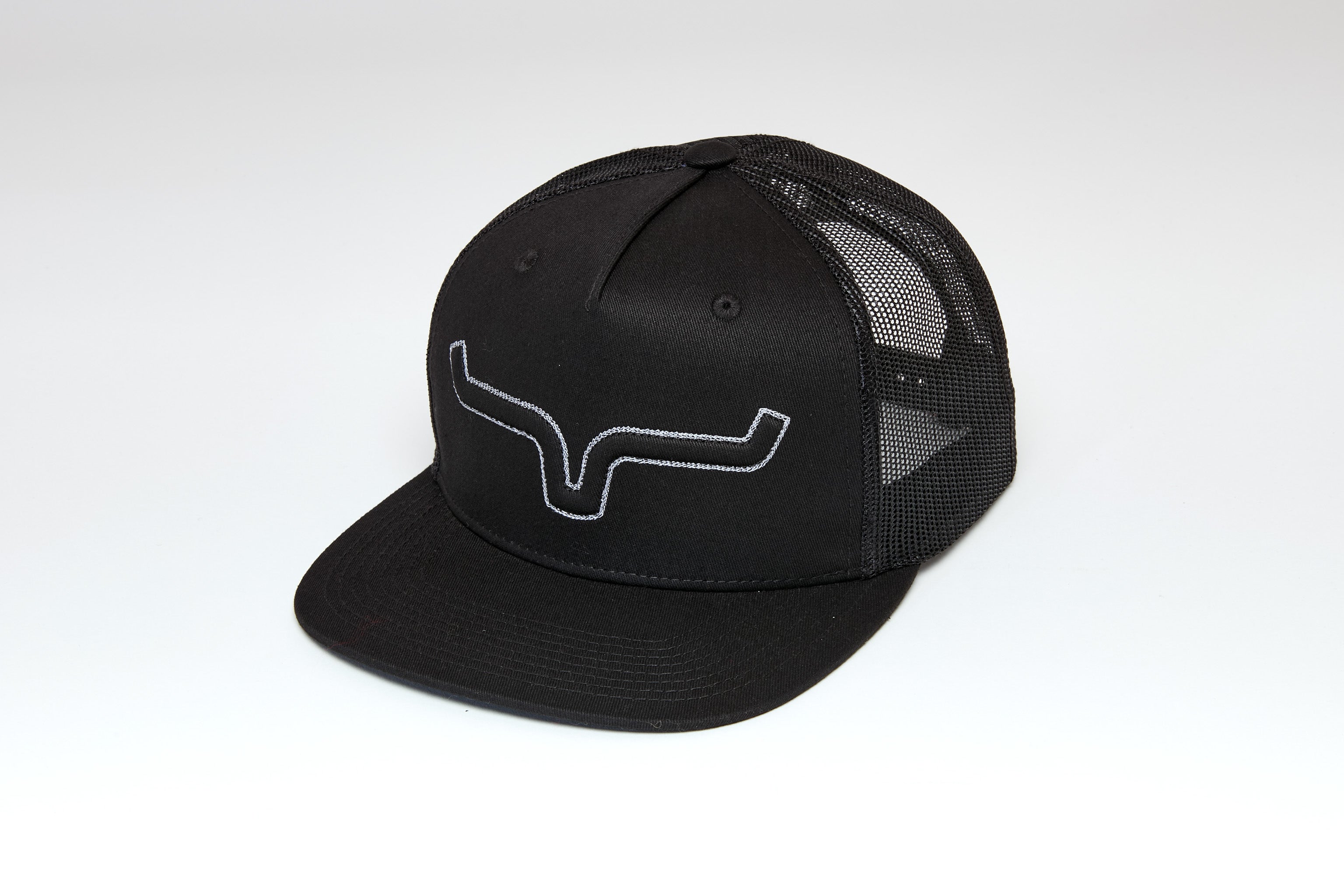 Kimes Ranch Black Edgewood Trucker Cap