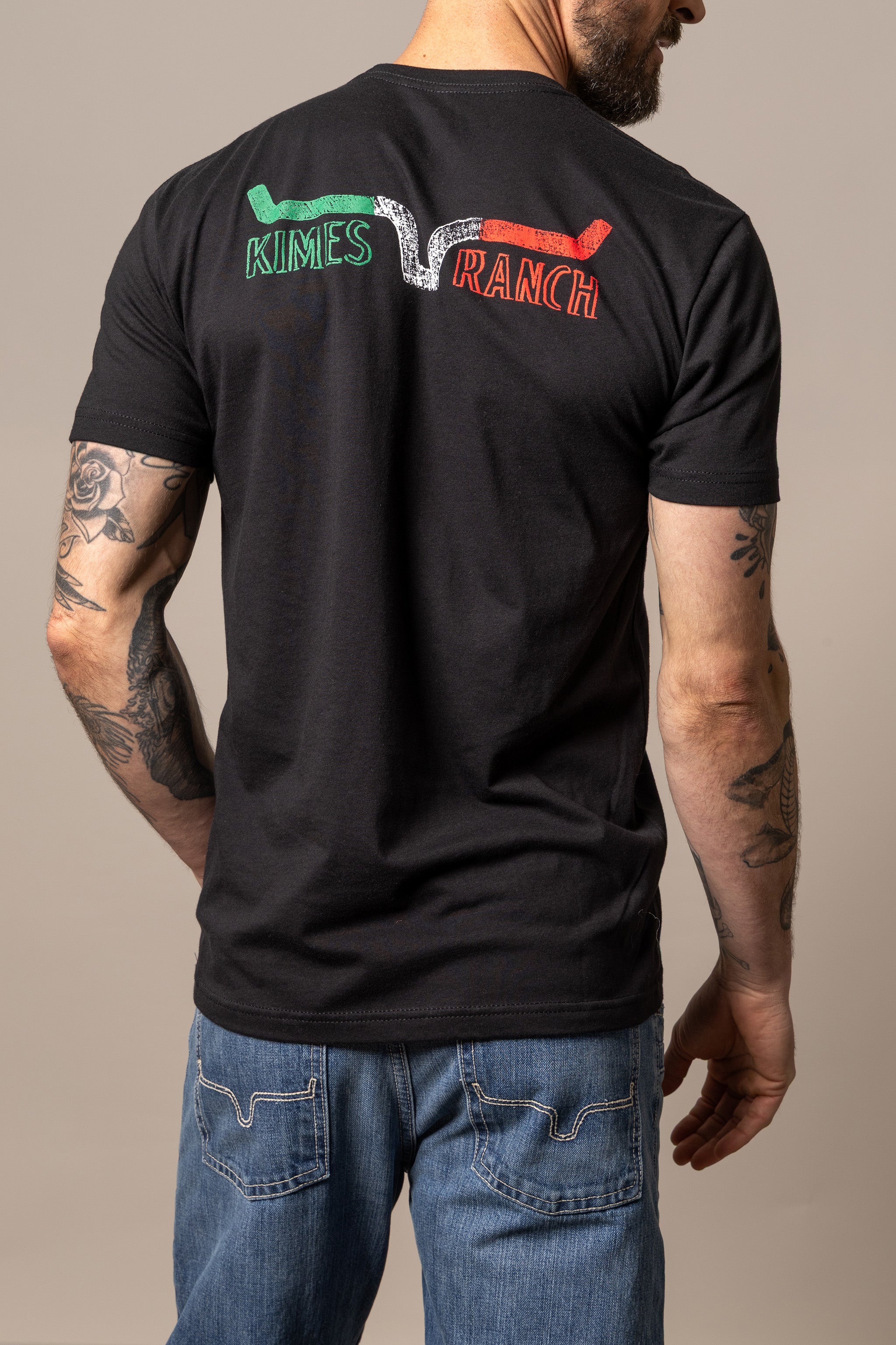 Kimes Ranch Dibujada Black T-Shirt