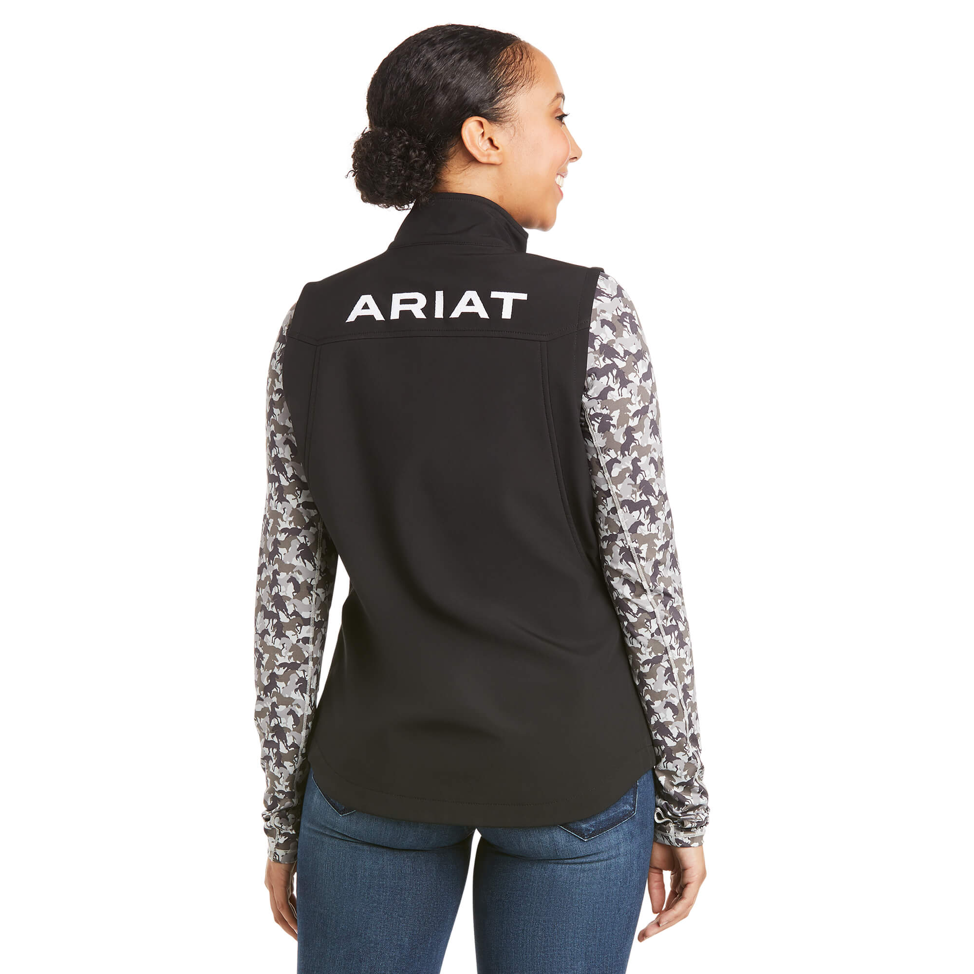 Ariat Women's Black New Team Softshell Vest