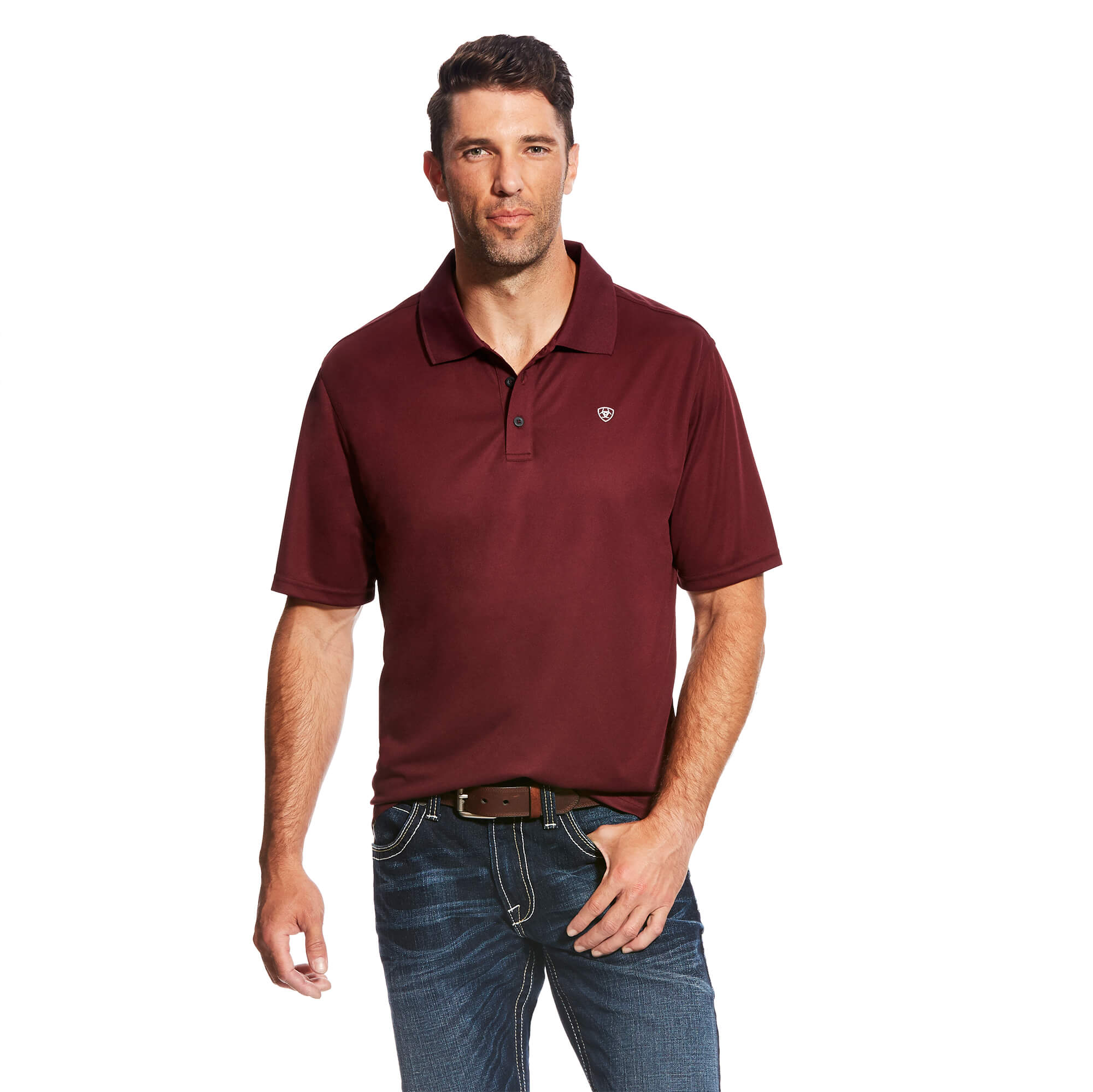 Ariat Maroon TEK Polo