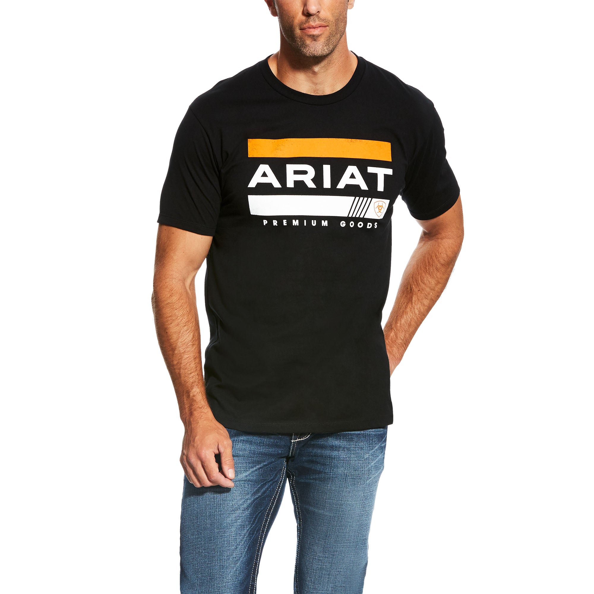 Ariat Black Bar Stripe T-Shirt