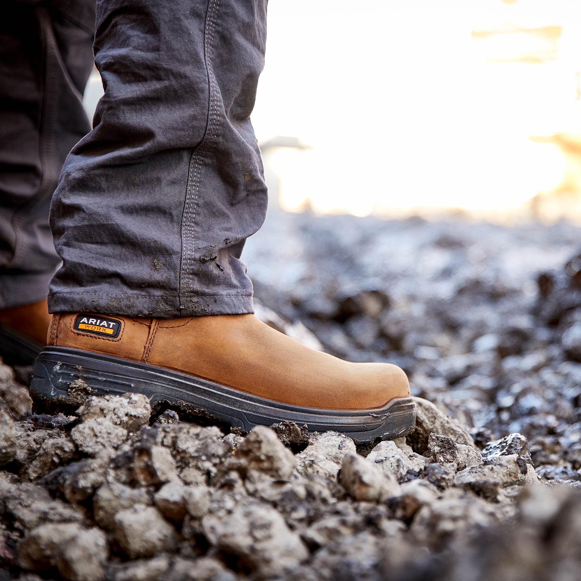 Ariat Men's Turbo Chelsea Waterproof Carbon Toe Work Boot