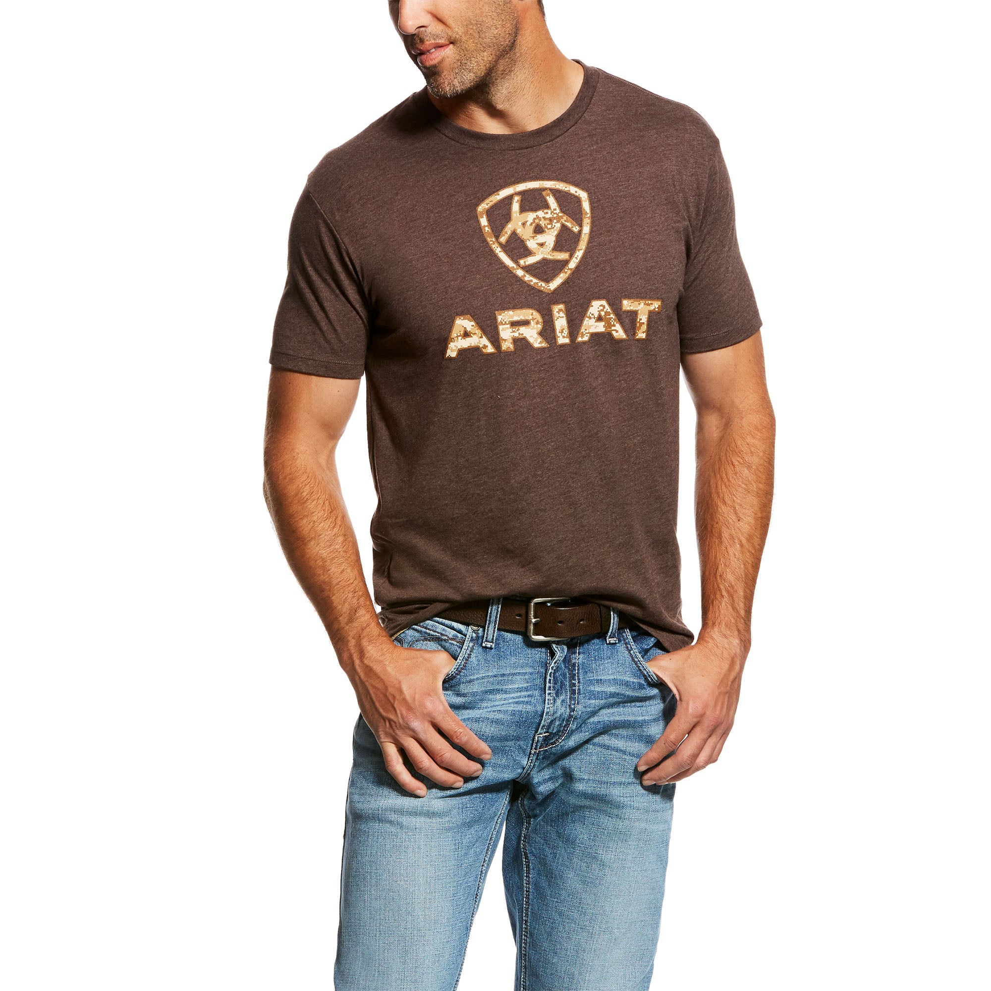 Ariat Brown Heather DigiCamo Liberty T-Shirt