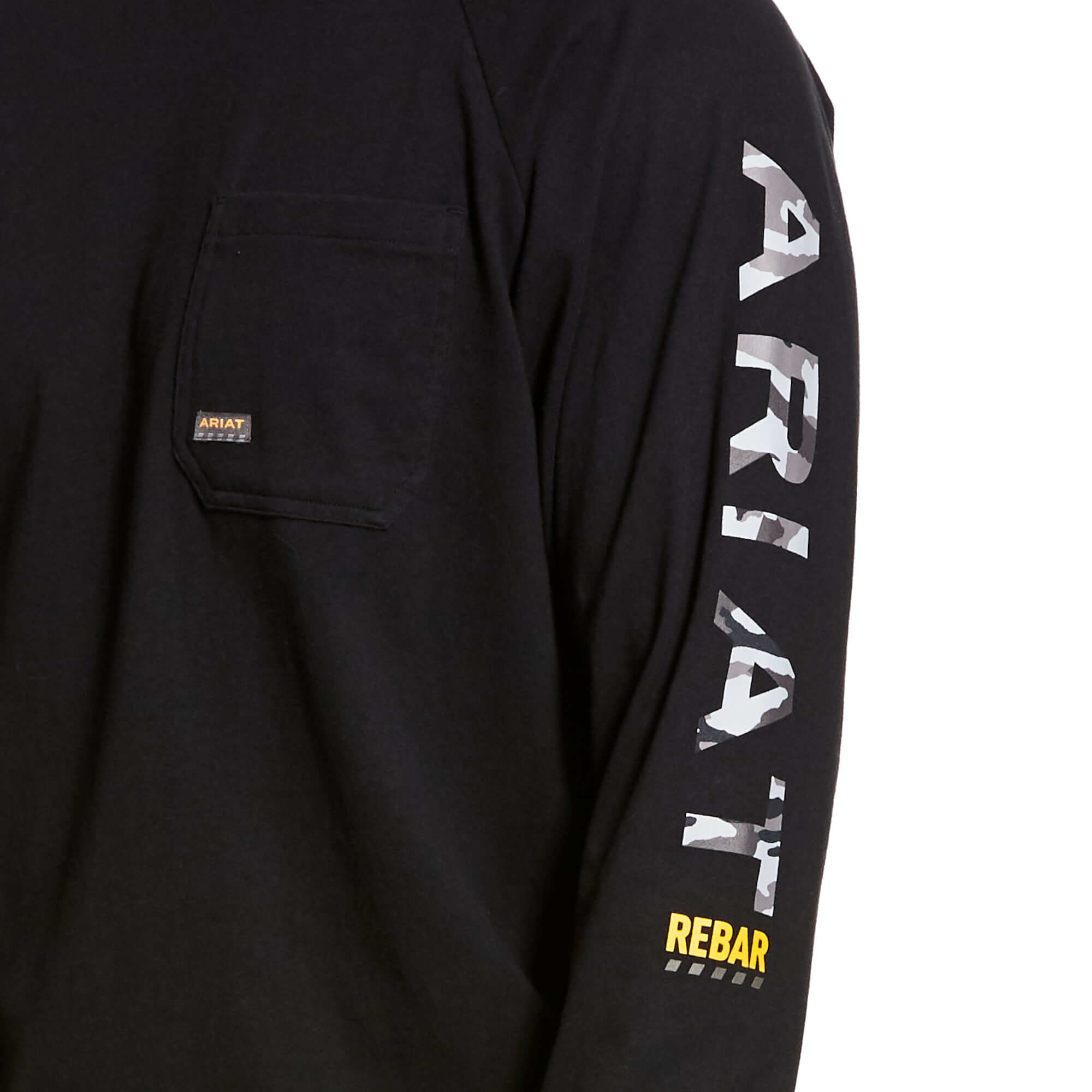 Ariat Black Rebar Cotton Strong Long Sleeve T-Shirt